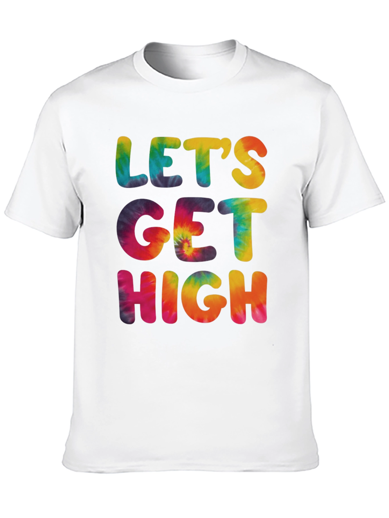 Lets Get High Tie-Dye Graphic Tee
