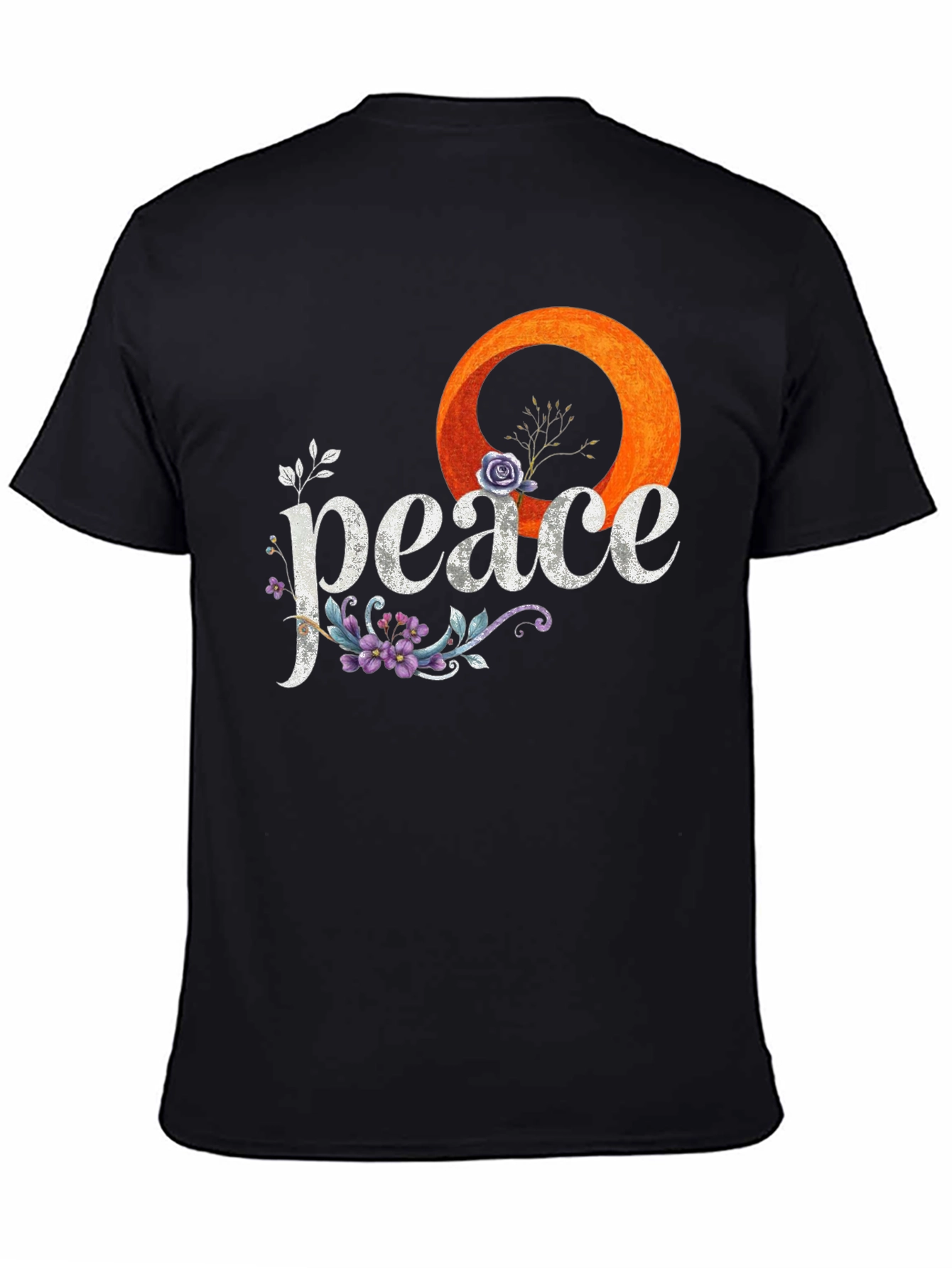 Peace Floral Graphic Tee - Stylish Comfort