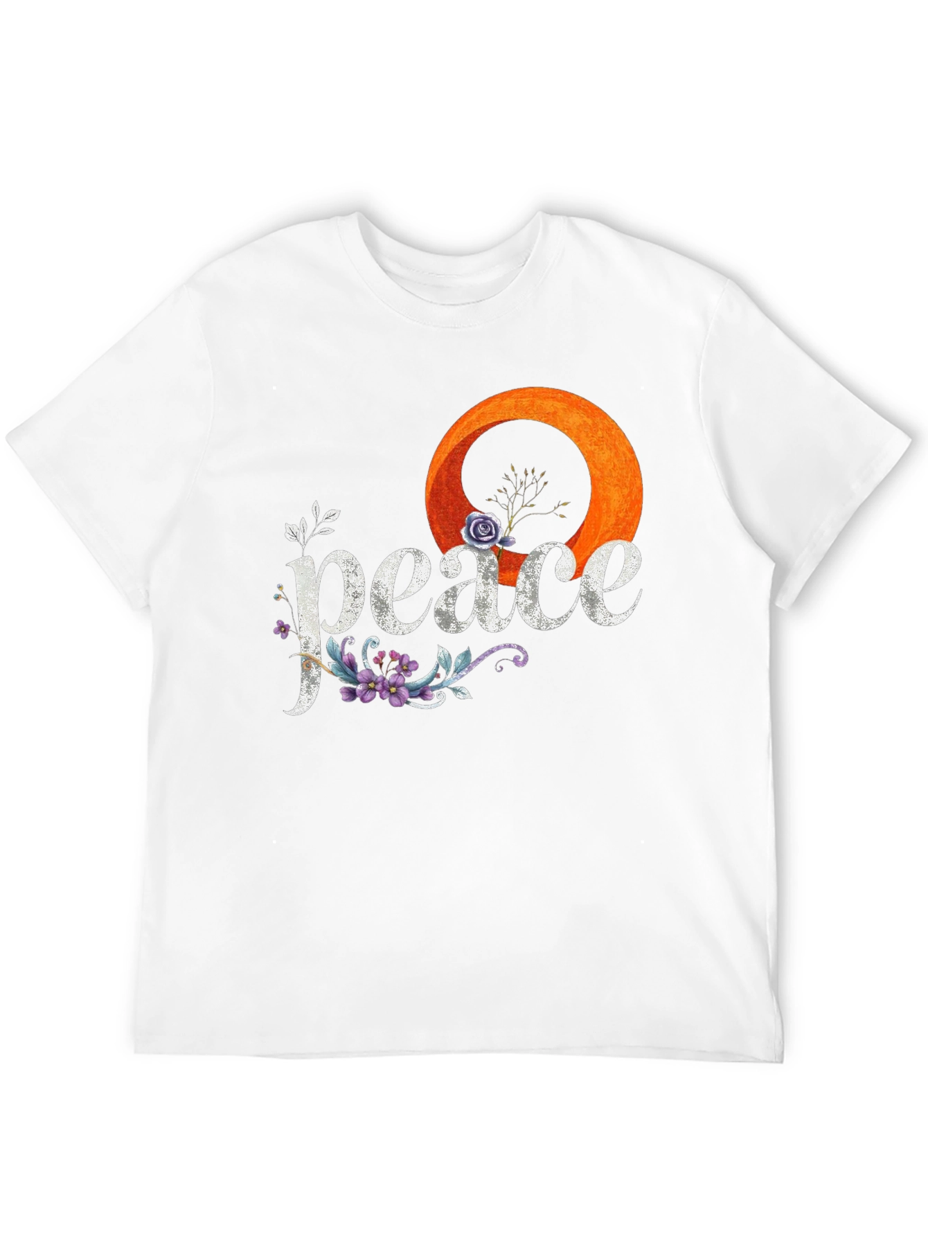 Peace Floral Graphic Tee - Stylish Comfort