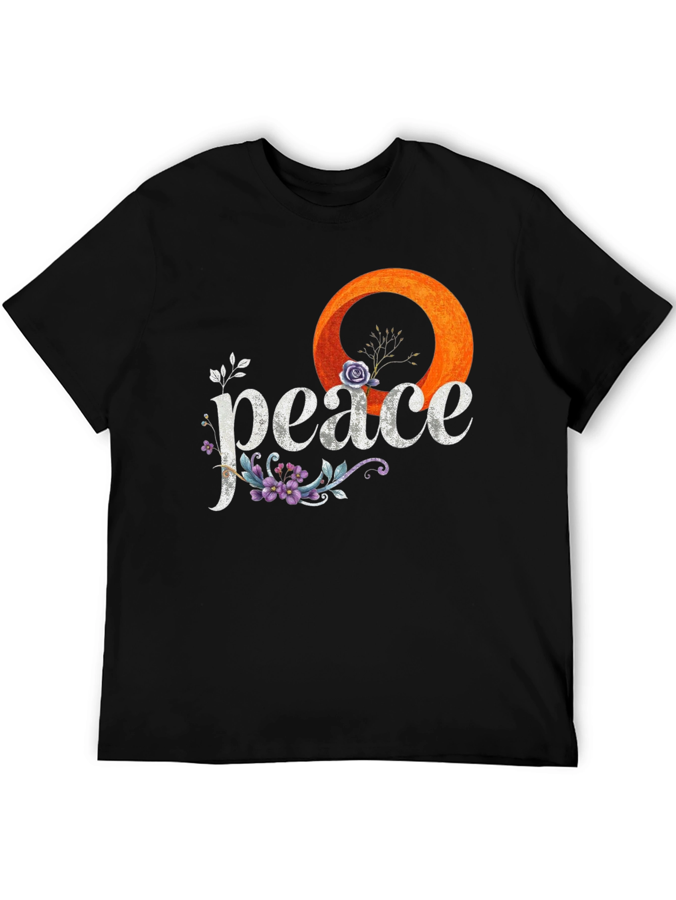 Peace Floral Graphic Tee - Stylish Comfort
