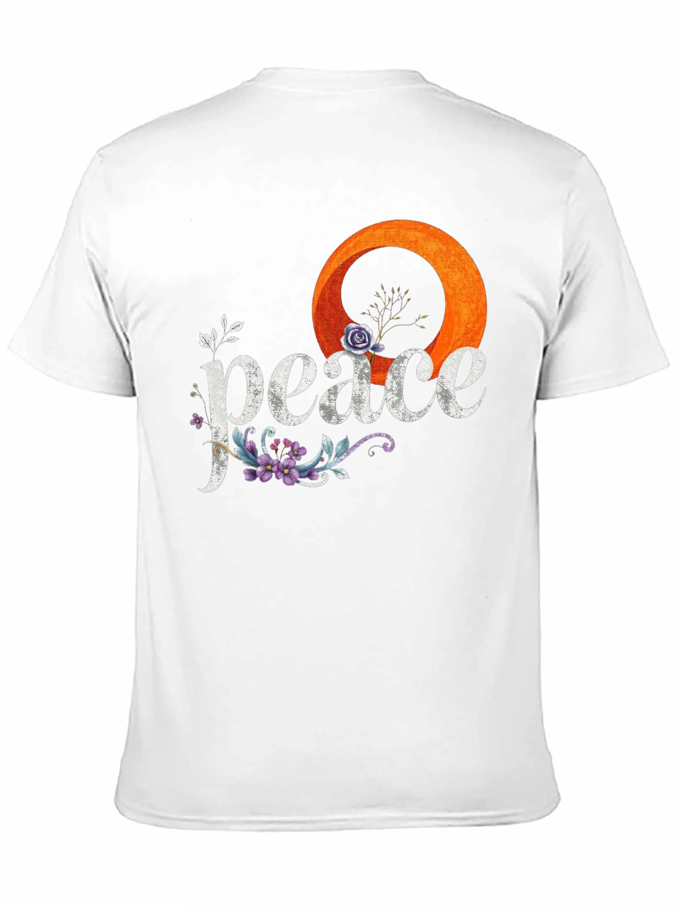 Peace Floral Graphic Tee - Stylish Comfort