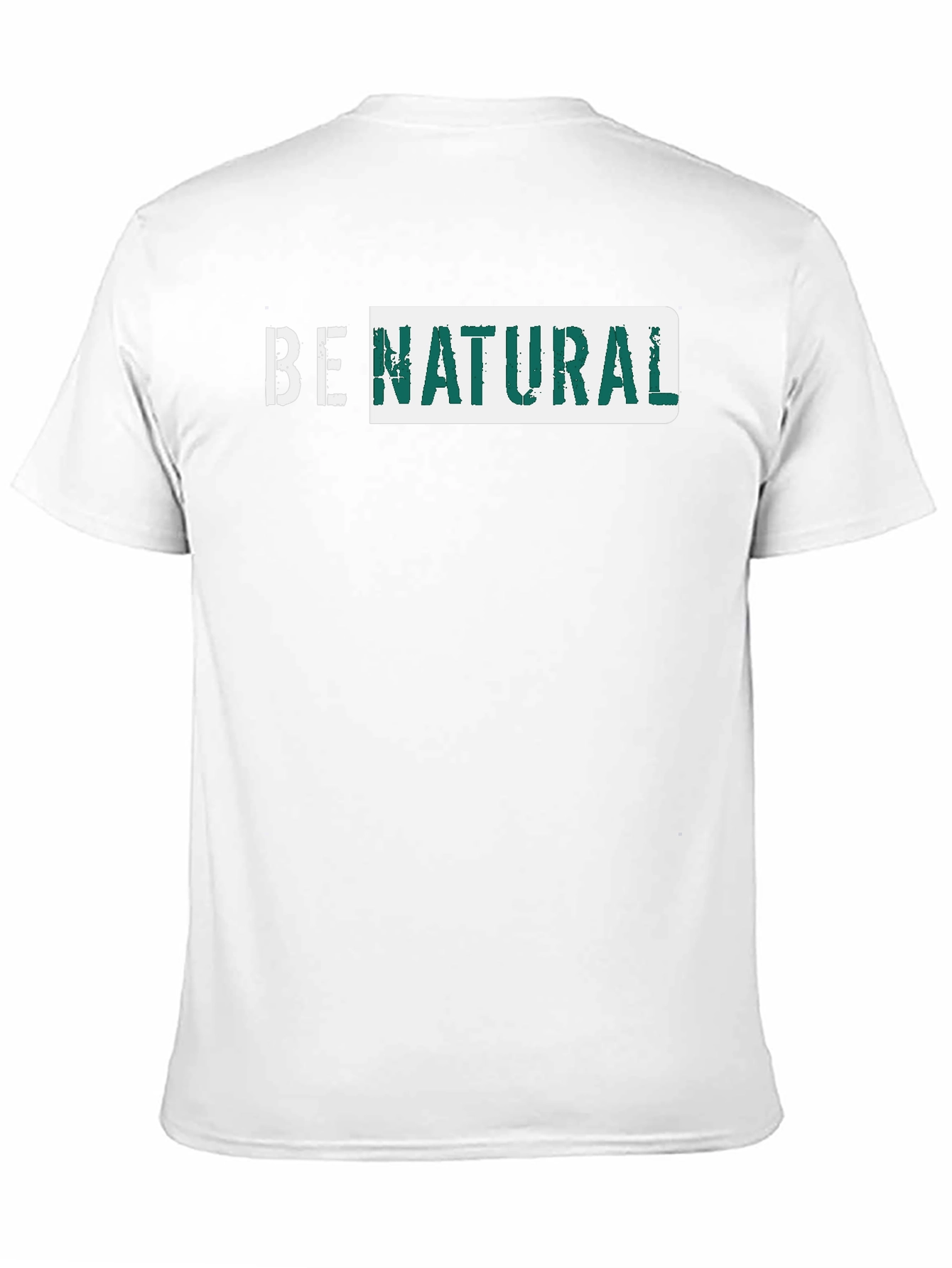 Be Natural Graphic Tee - Black Cotton T-Shirt
