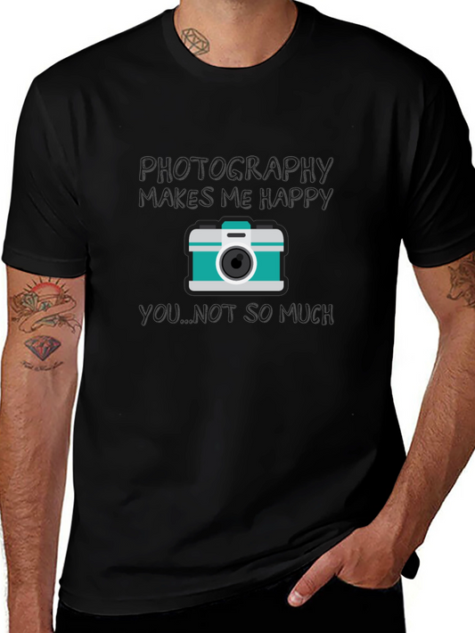 Camera Graphic Black T-Shirt