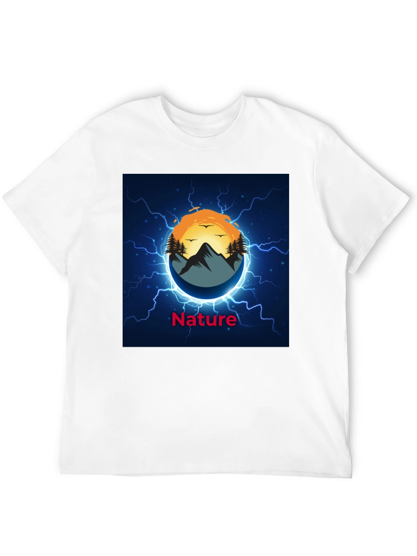 Nature Graphic Black T-Shirt