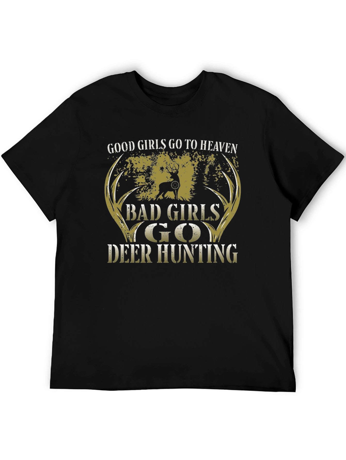 Deer Hunting Graphic T-Shirt for Women
