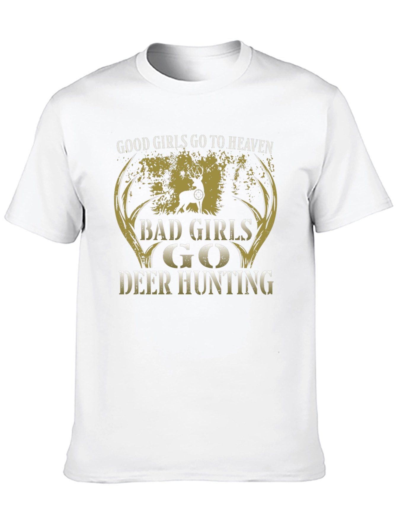 Deer Hunting Graphic T-Shirt for Women