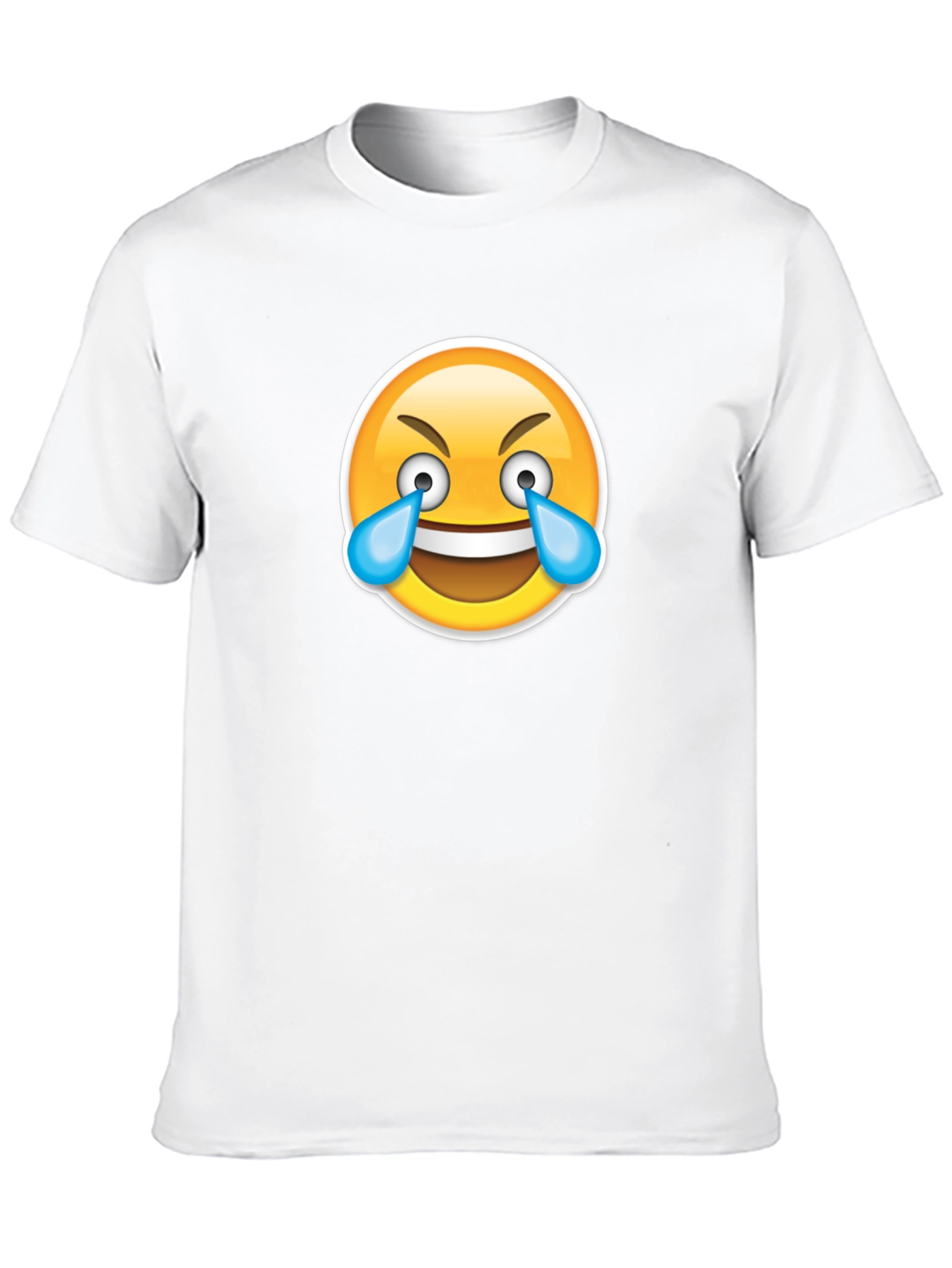 Laughing Emoji T-Shirt - Black Cotton Tee