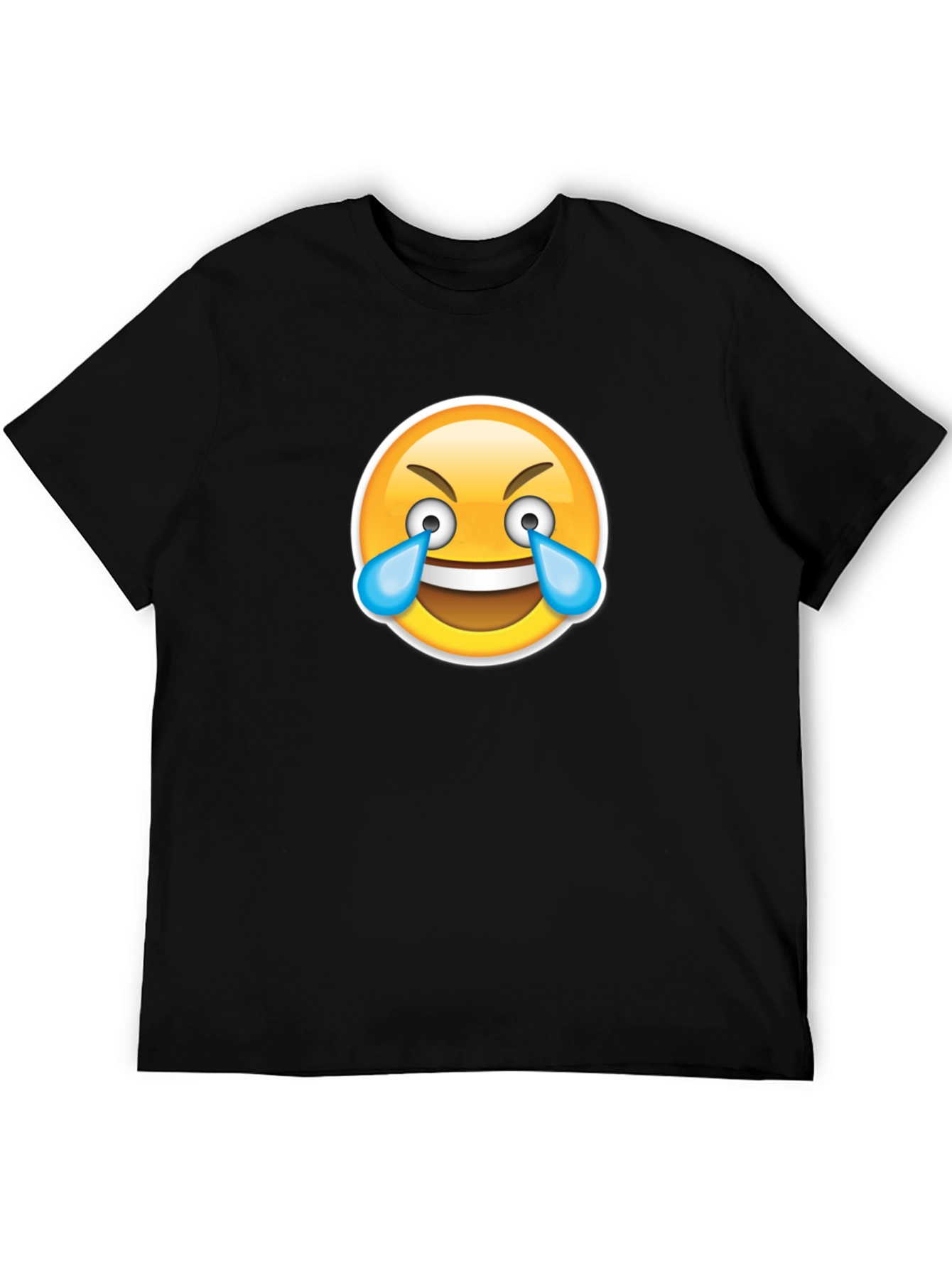 Laughing Emoji T-Shirt - Black Cotton Tee