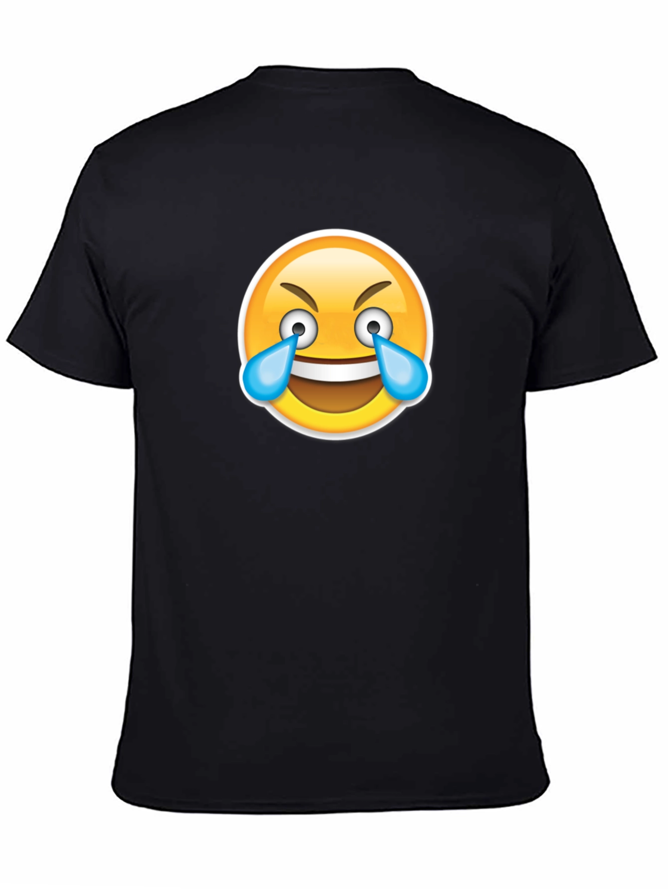 Laughing Emoji T-Shirt - Black Cotton Tee