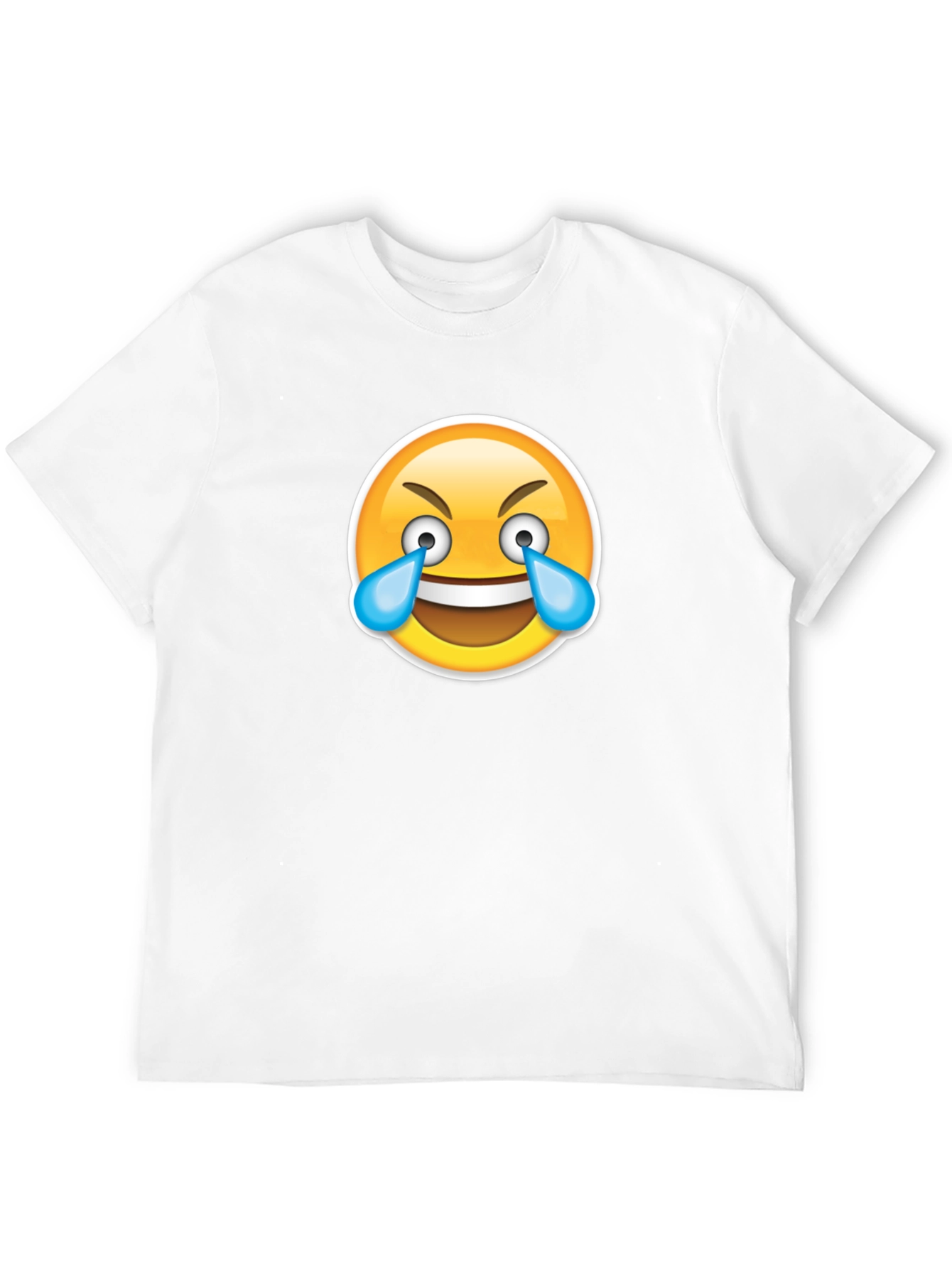 Laughing Emoji T-Shirt - Black Cotton Tee