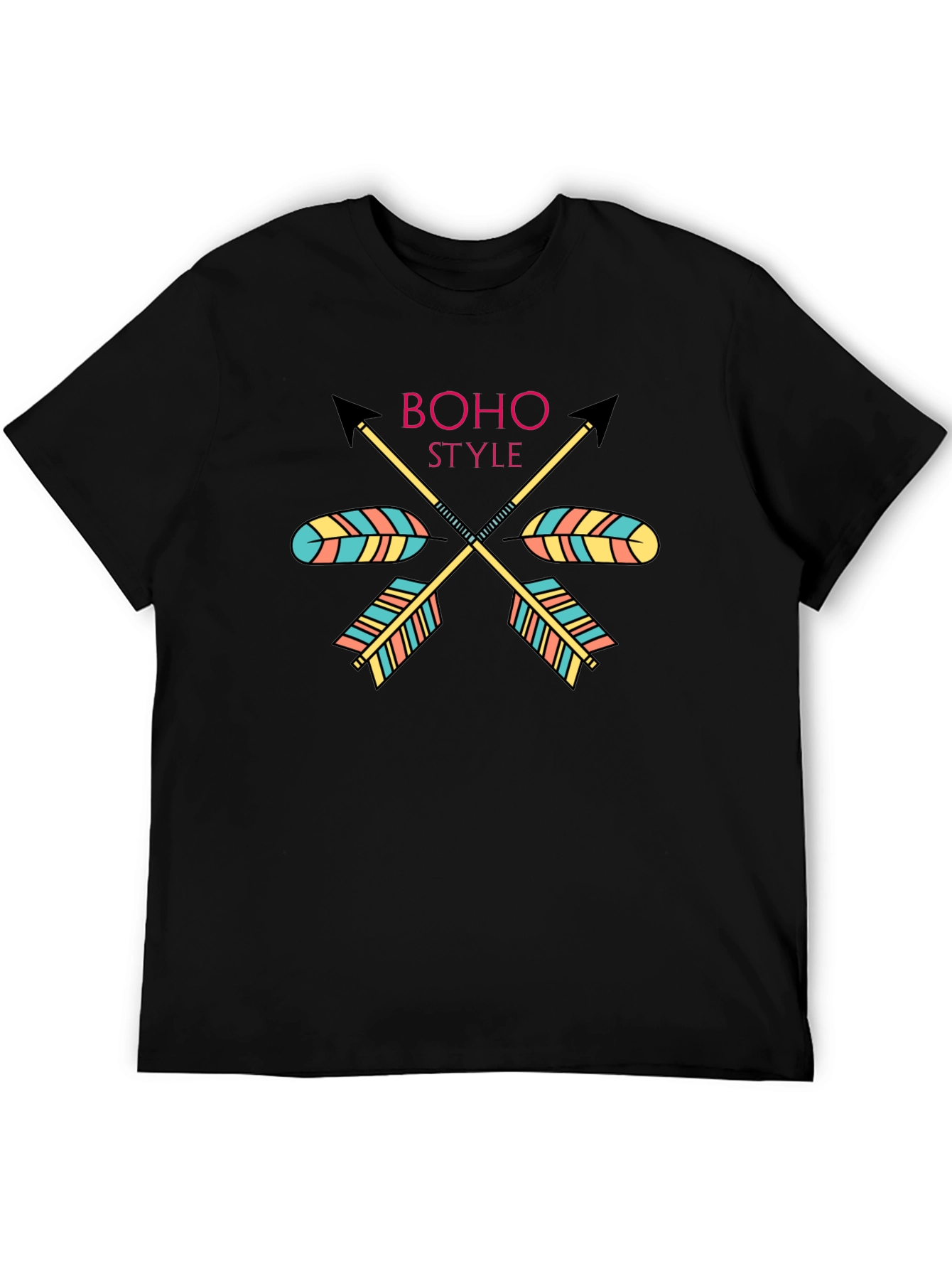 Boho Style Arrow Graphic Tee - Trendy Casual Shirt