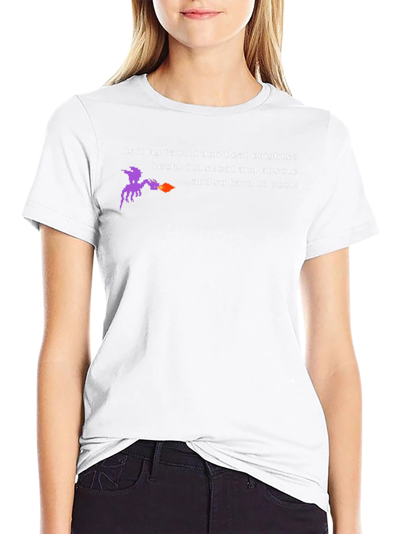 Dragon Knights T-Shirt - Pixel Art Funny Tee