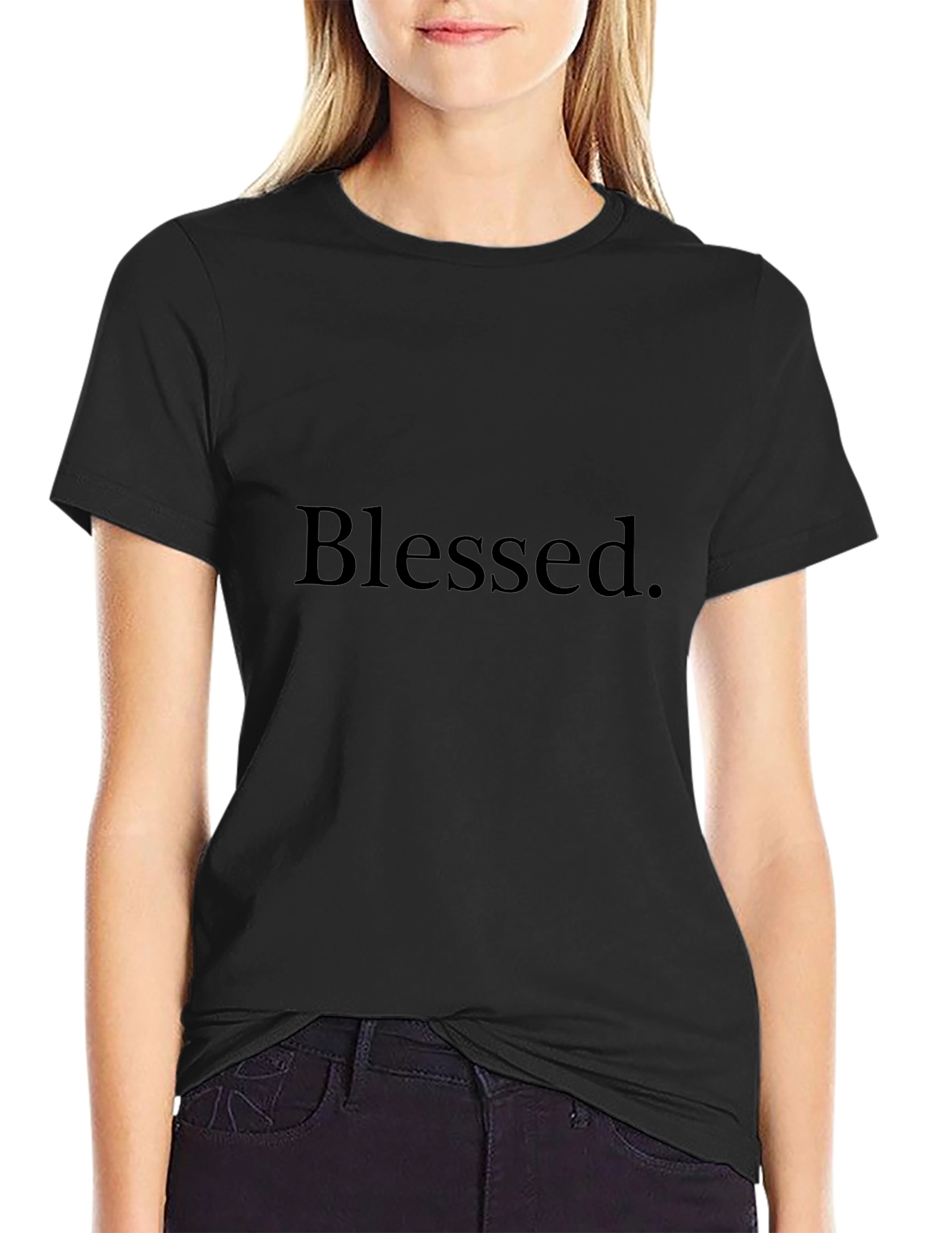 Blessed Black T-Shirt - Stylish & Comfortable
