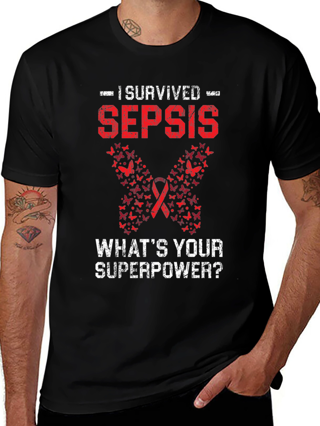 I Survived Sepsis T-Shirt Awareness Tee