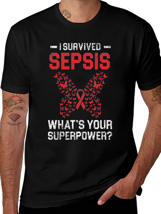I Survived Sepsis T-Shirt Awareness Tee