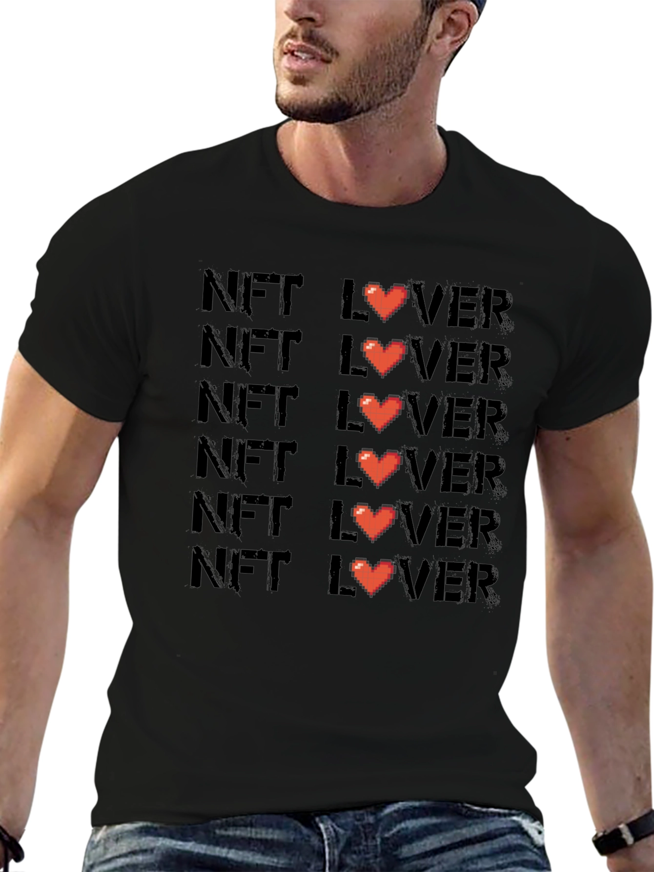 NFT Lover Graphic Tee - Black