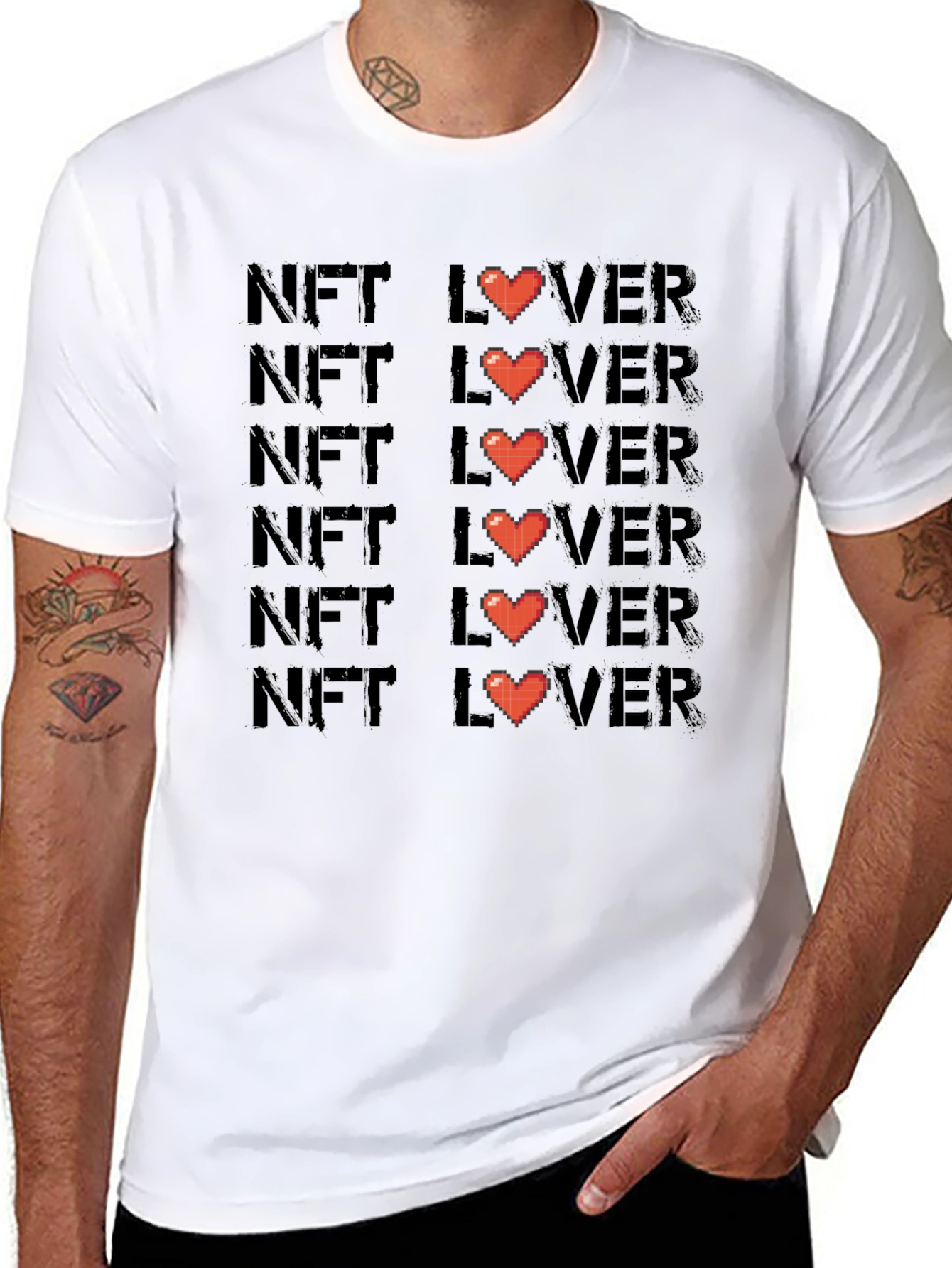 NFT Lover Graphic Tee - Black