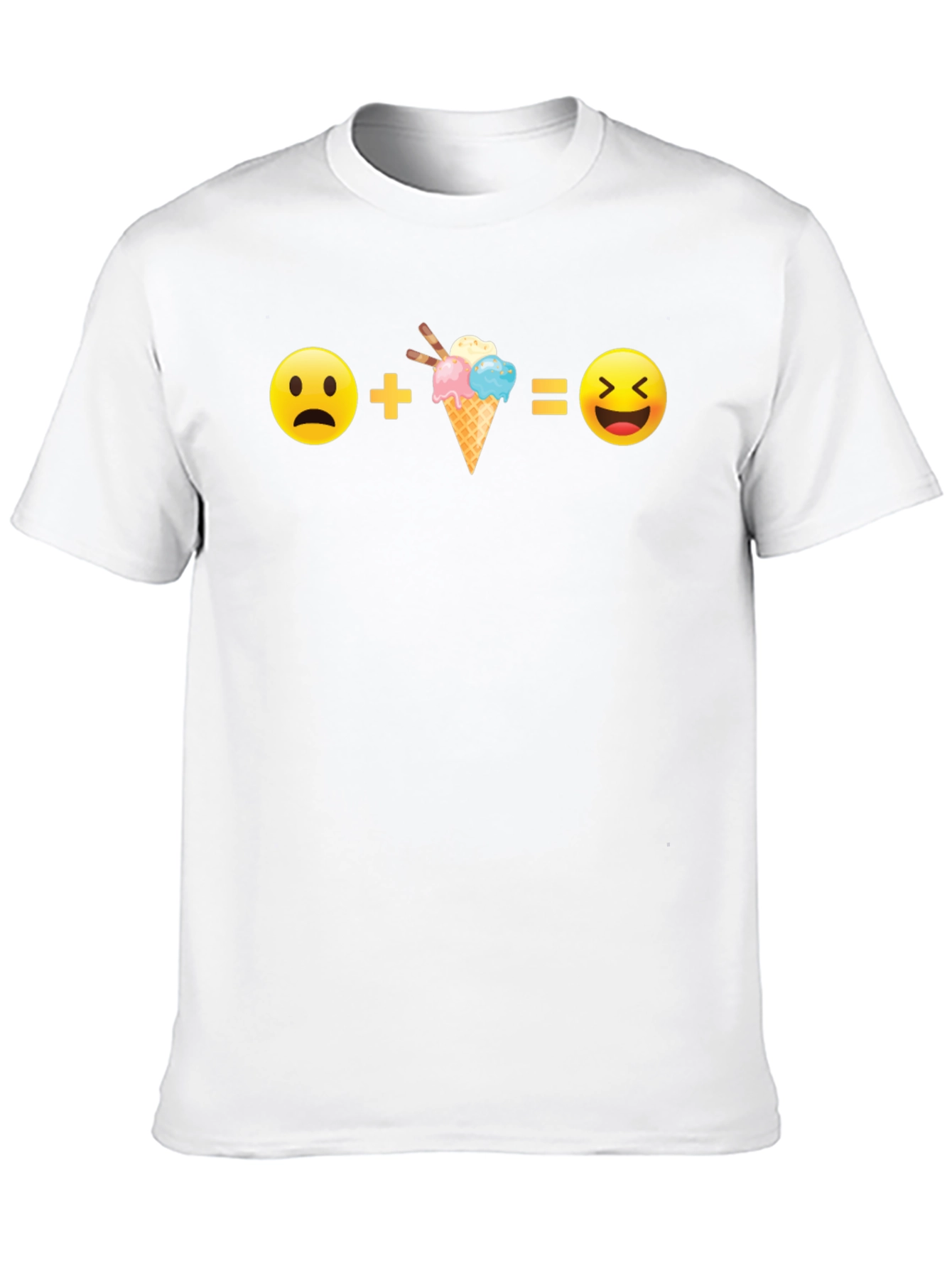 Funny Emoji Equation Black T-Shirt