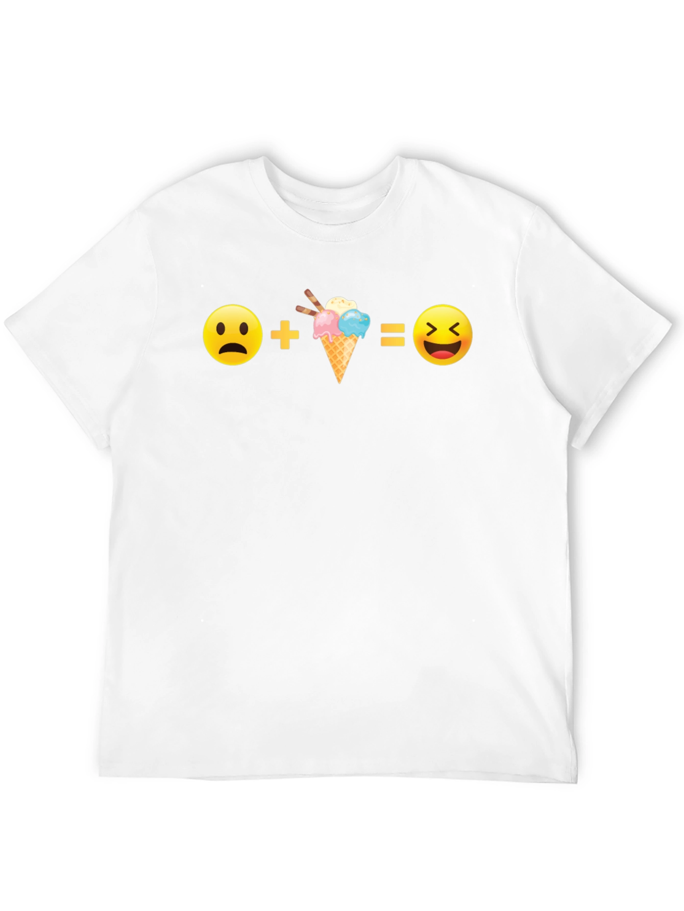 Funny Emoji Equation Black T-Shirt