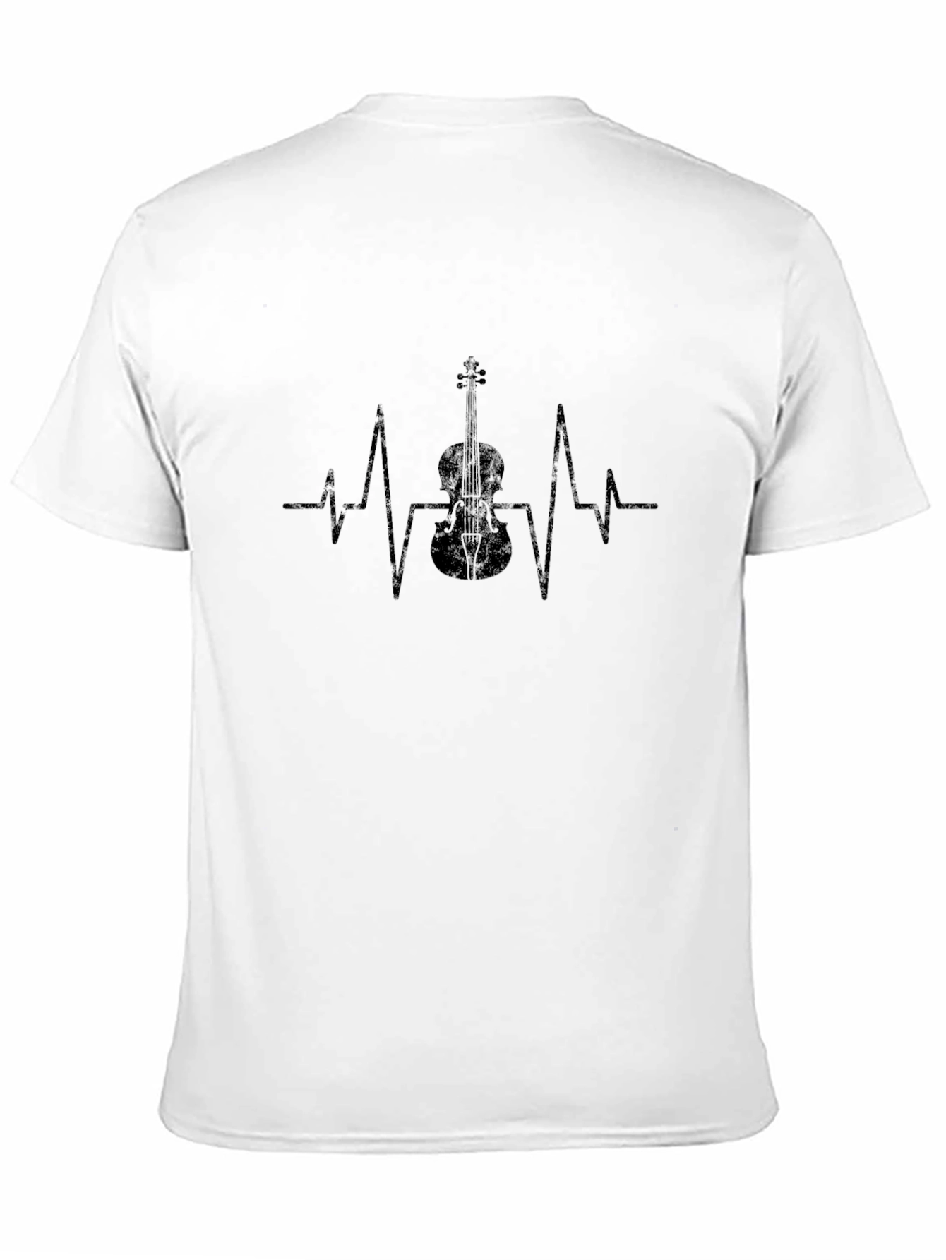 Violin Heartbeat Graphic T-Shirt