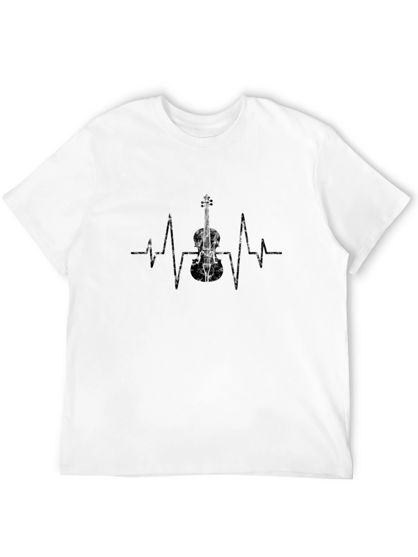 Violin Heartbeat Graphic T-Shirt