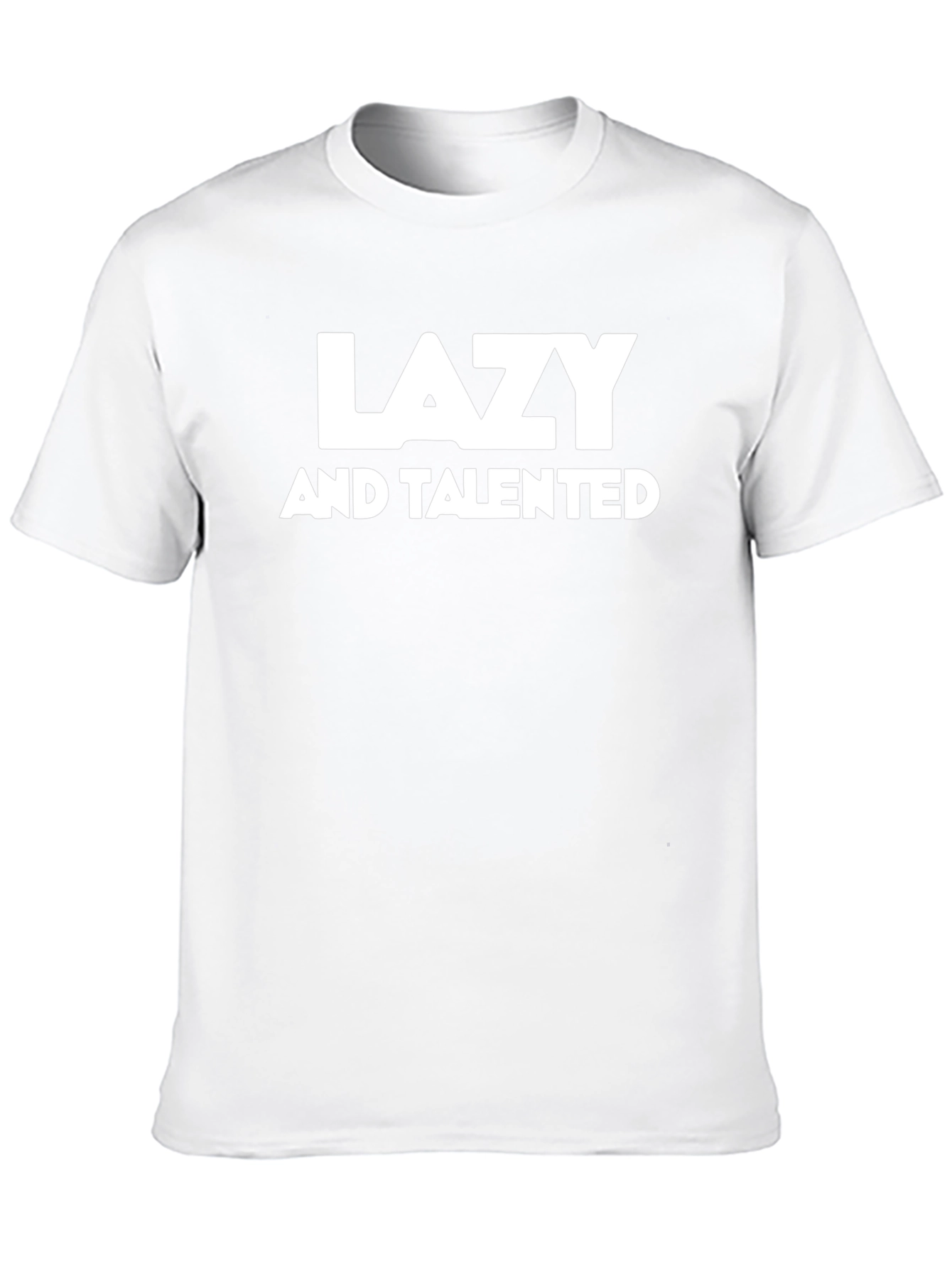 Lazy And Talented Graphic Tee - Black Casual Shirt