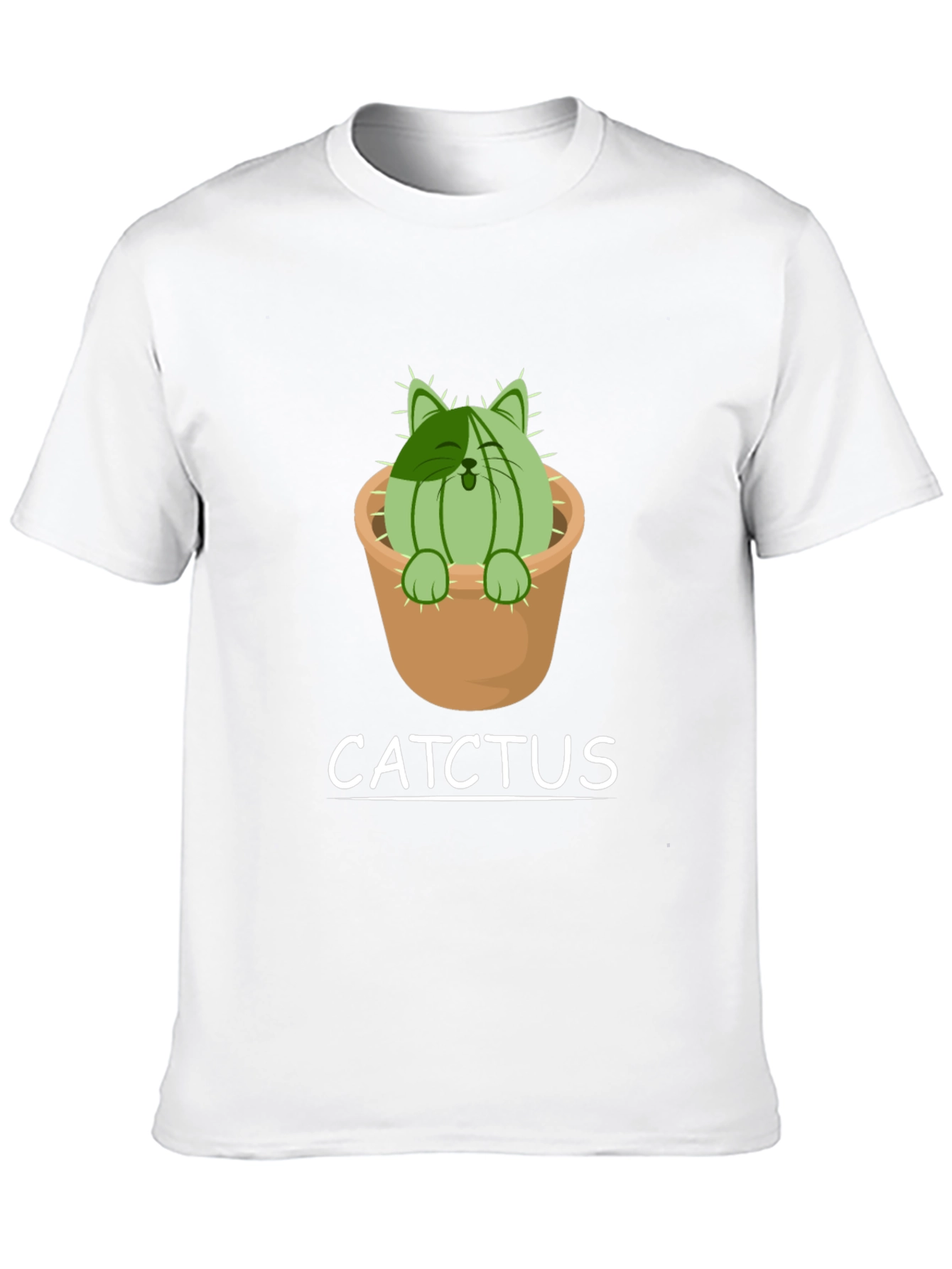 Cat Cactus T-Shirt - Catchtus Funny Tee