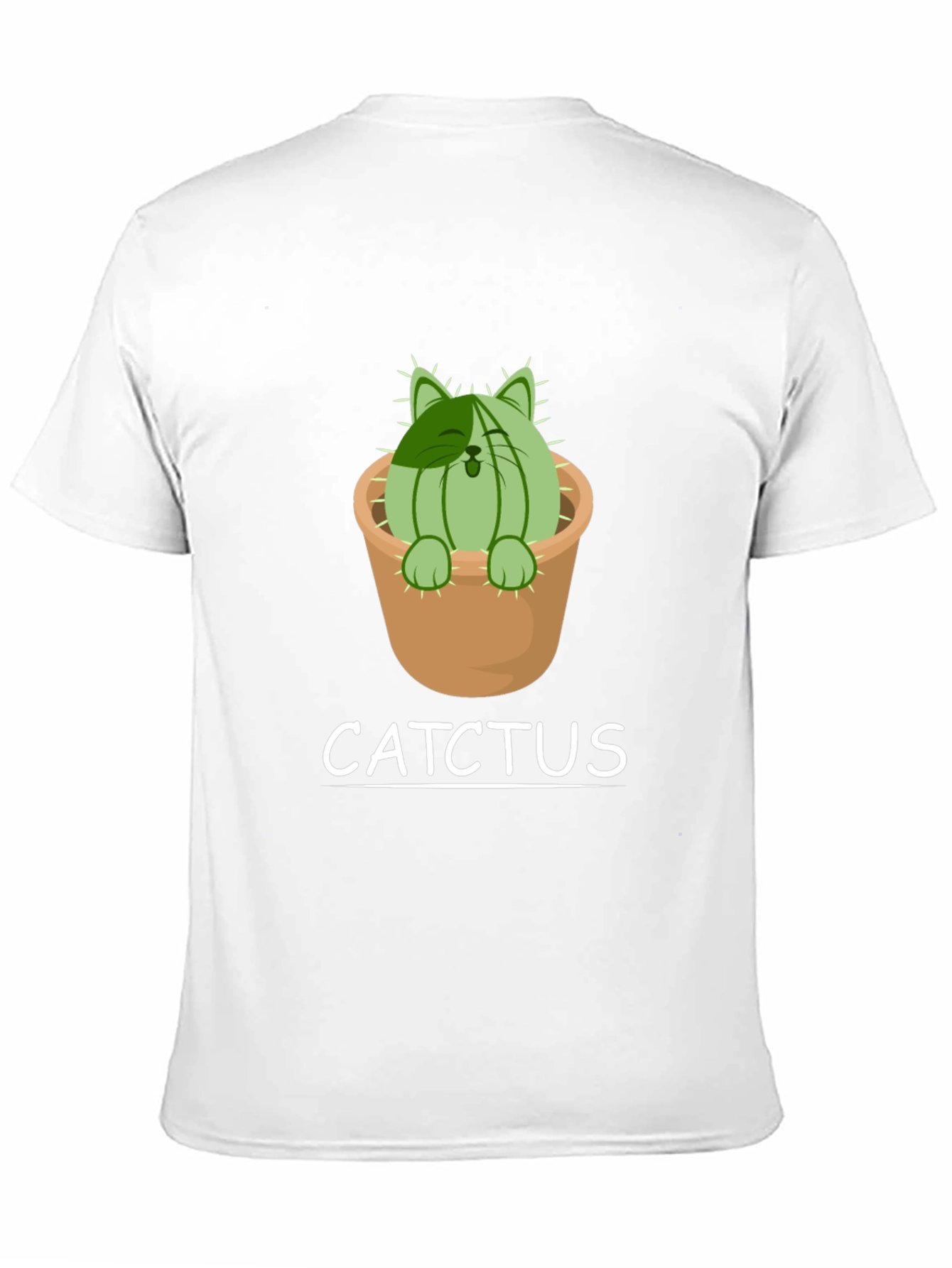 Cat Cactus T-Shirt - Catchtus Funny Tee