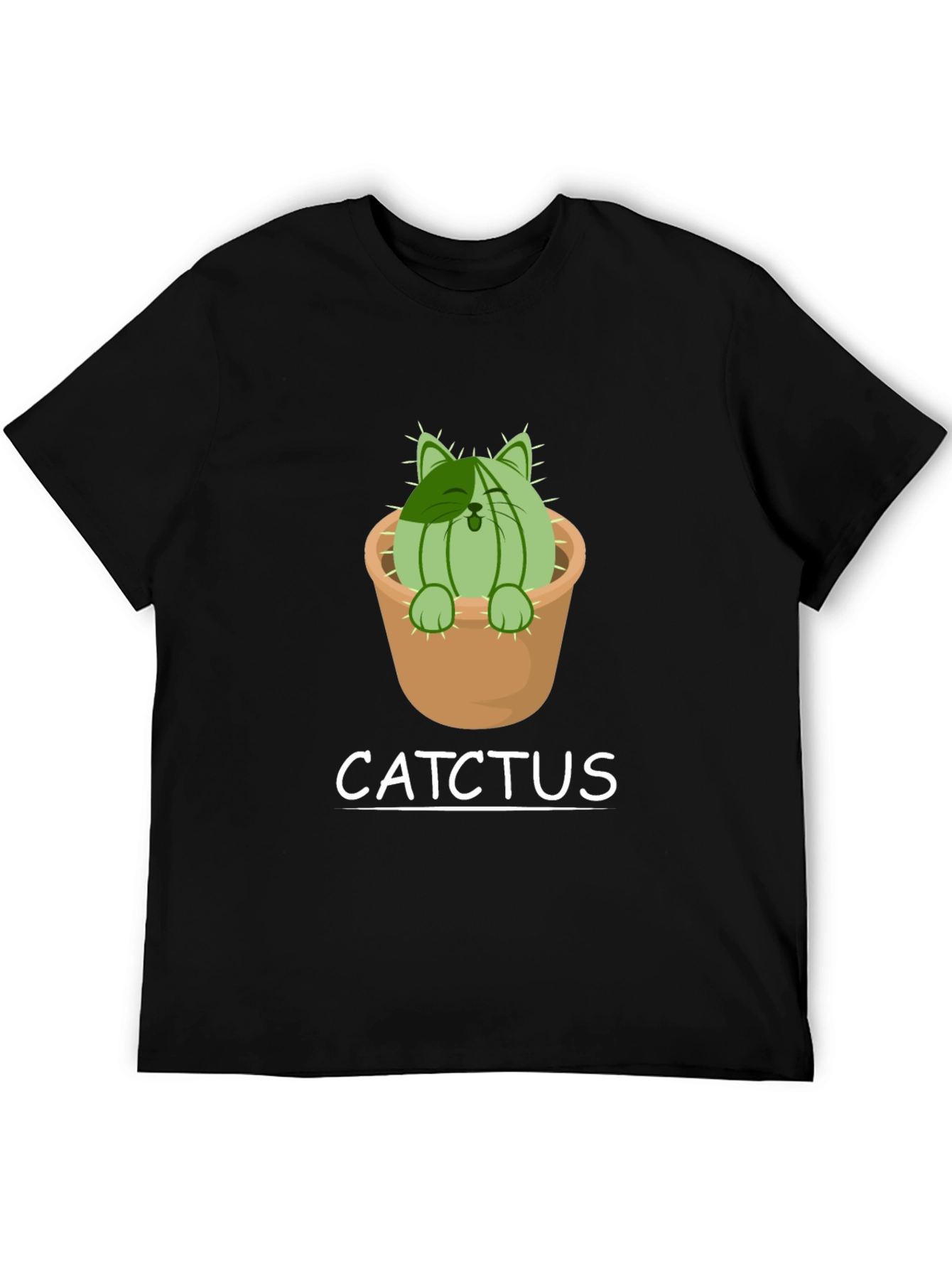 Cat Cactus T-Shirt - Catchtus Funny Tee
