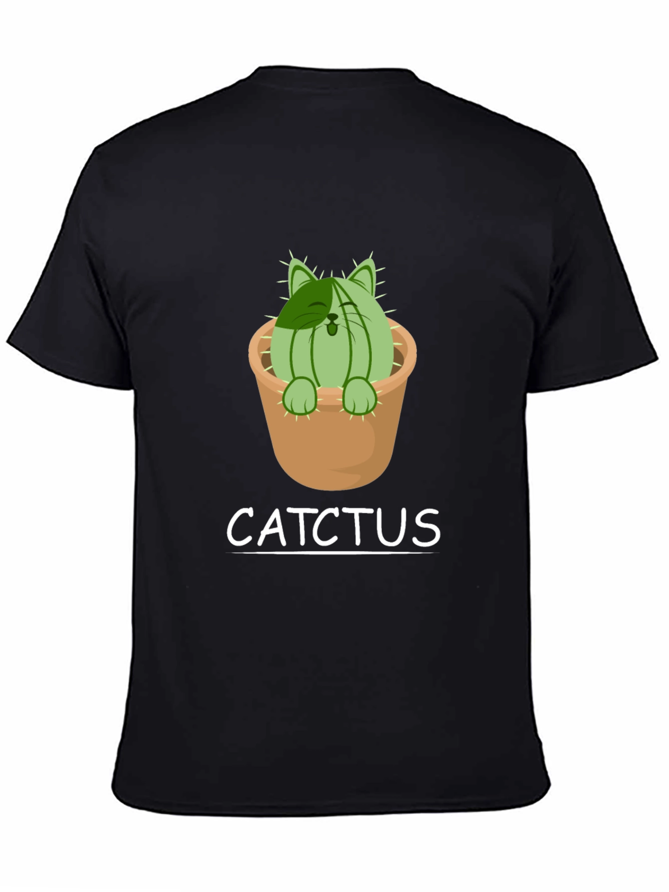 Cat Cactus T-Shirt - Catchtus Funny Tee