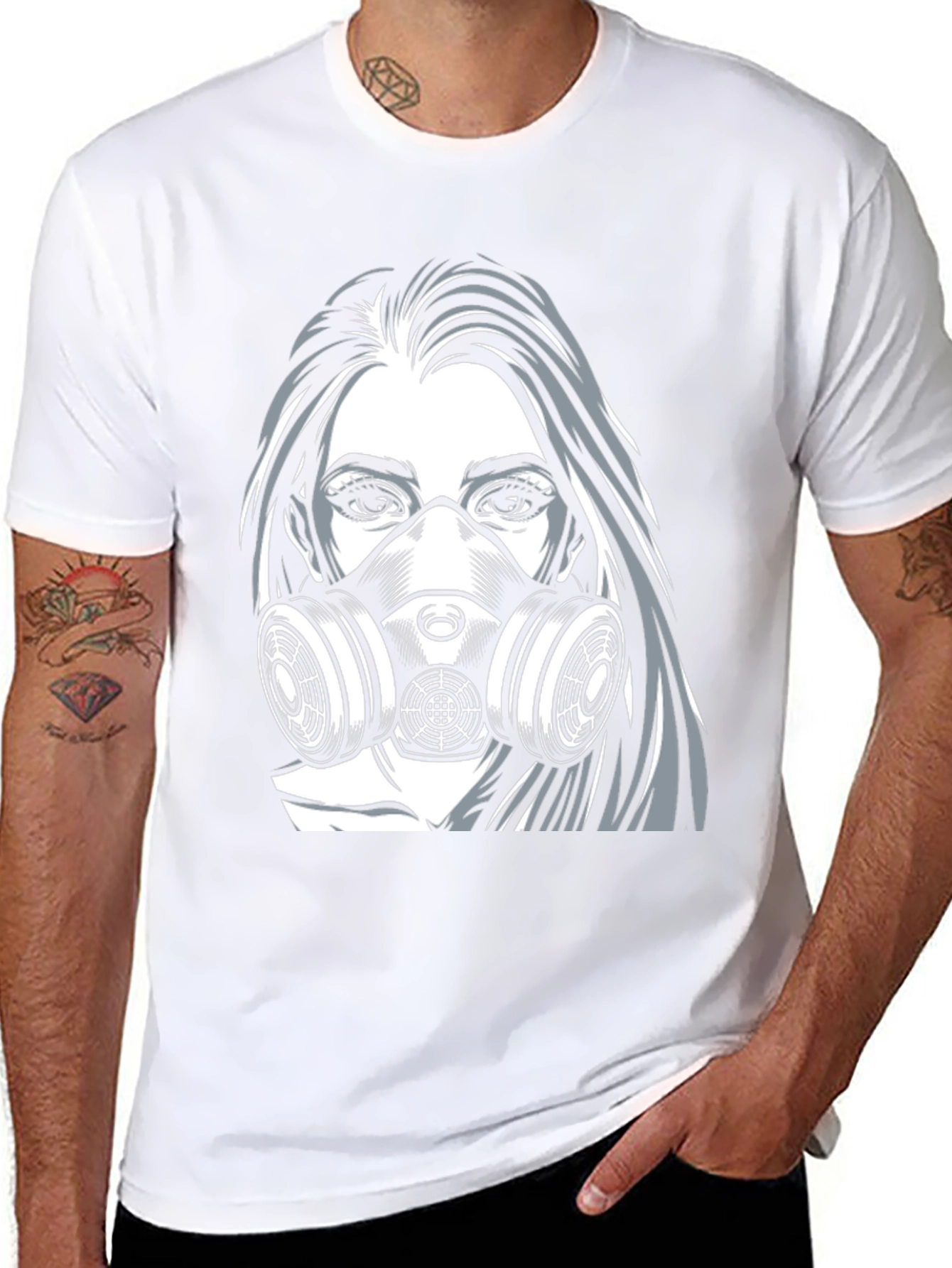 Graphic Tee: Masked Womans Resilience T-Shirt