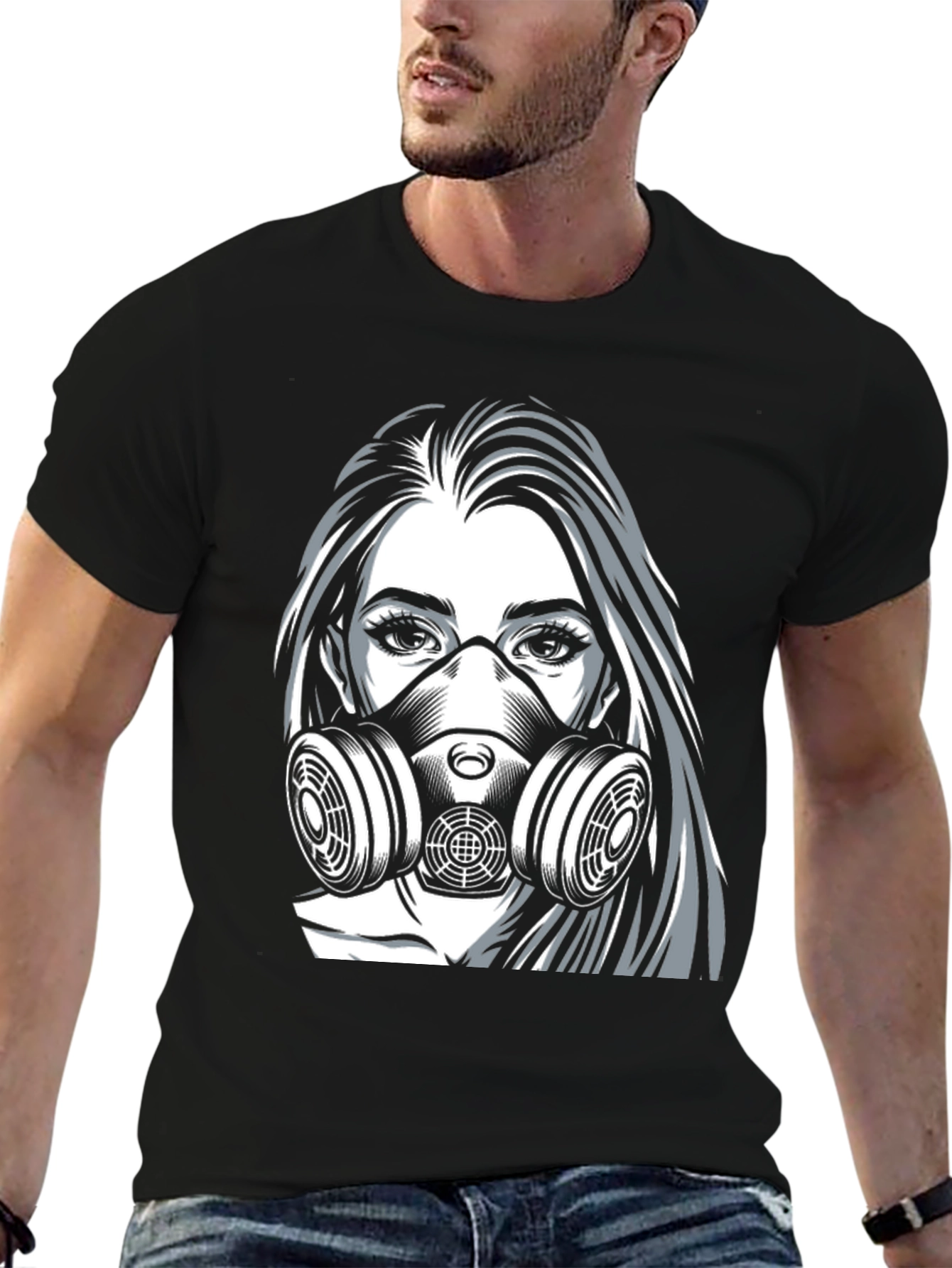 Graphic Tee: Masked Womans Resilience T-Shirt
