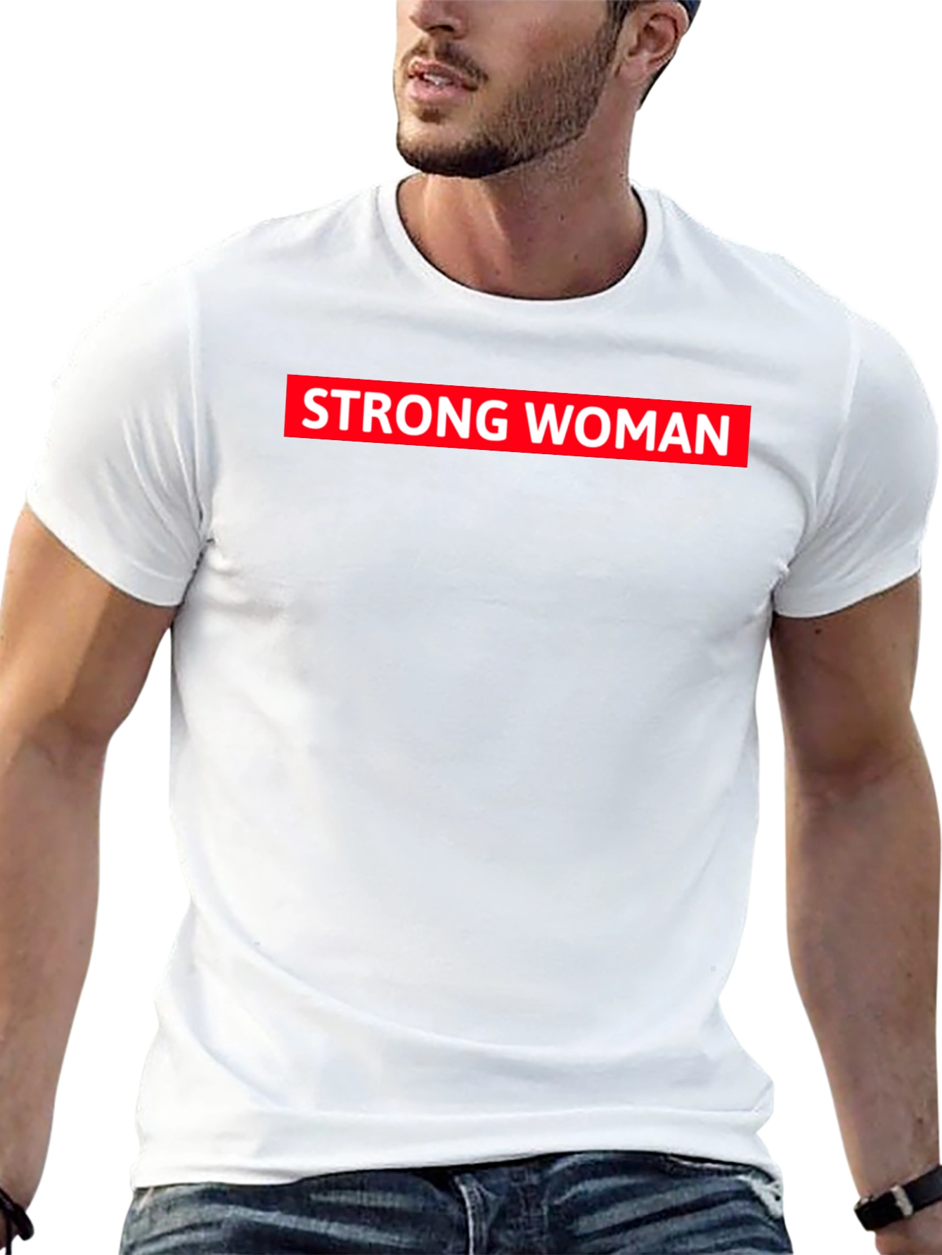 Strong Woman Graphic Tee - Black Unisex T-Shirt