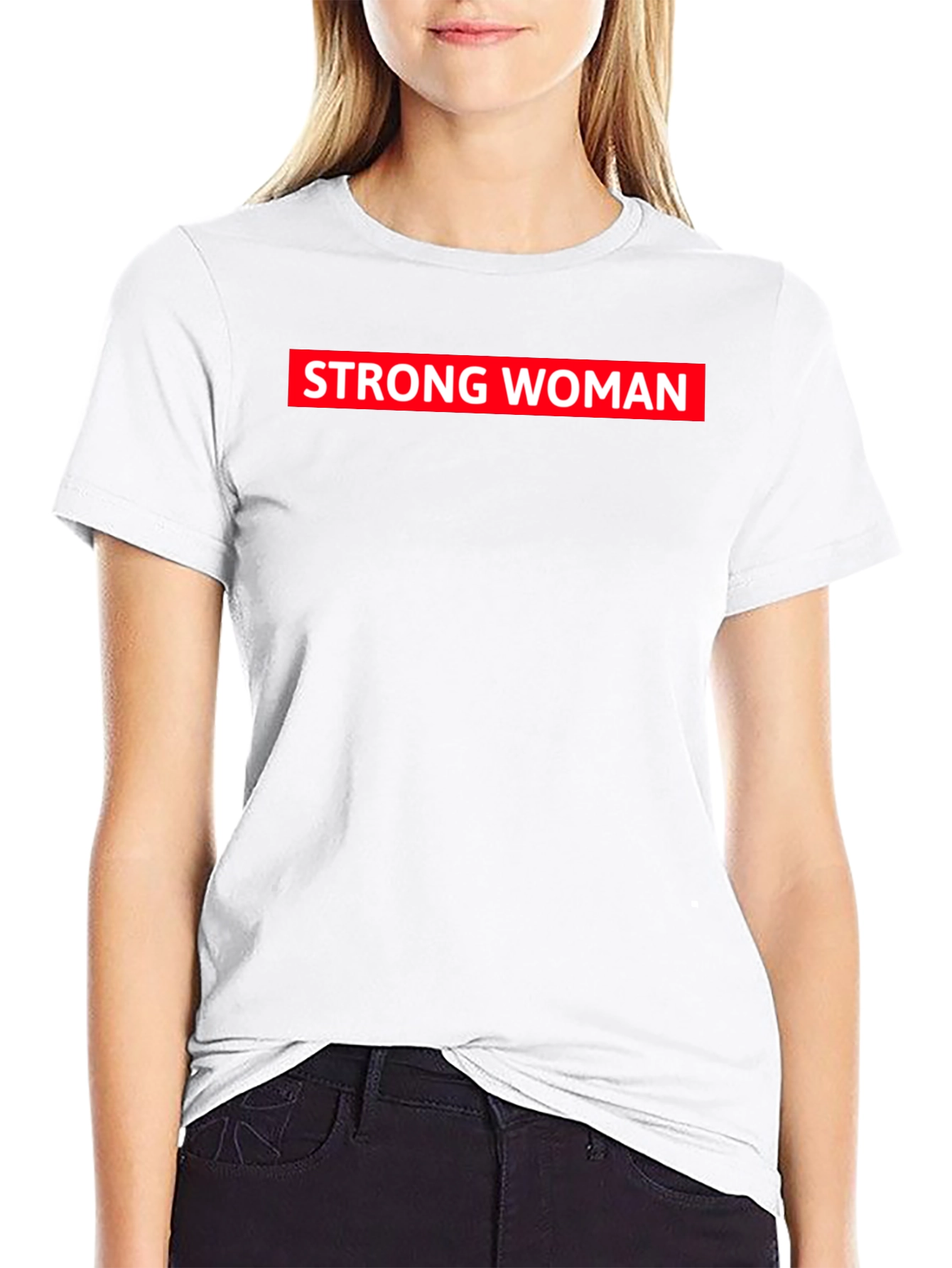 Strong Woman Graphic Tee - Black Unisex T-Shirt
