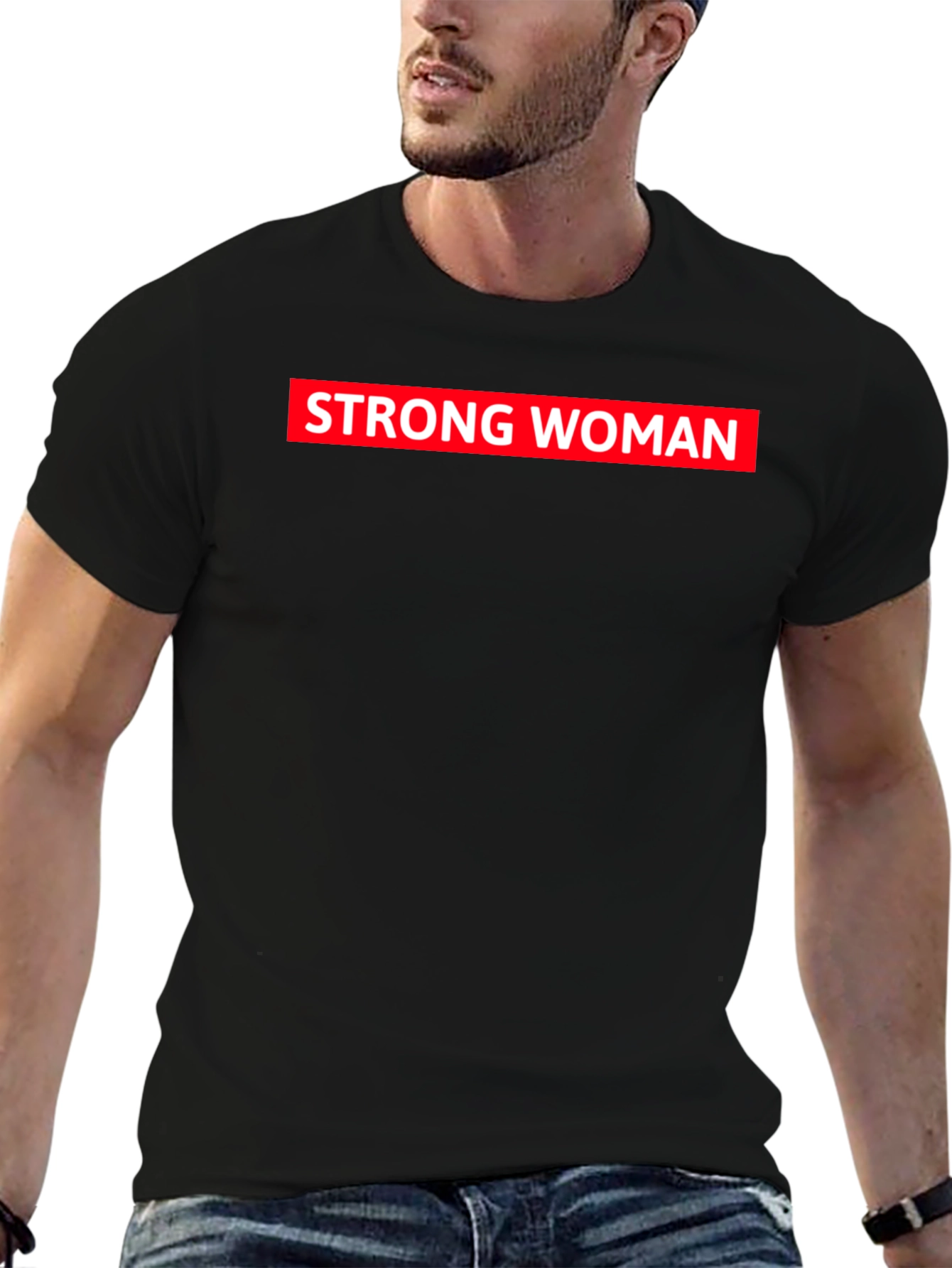 Strong Woman Graphic Tee - Black Unisex T-Shirt