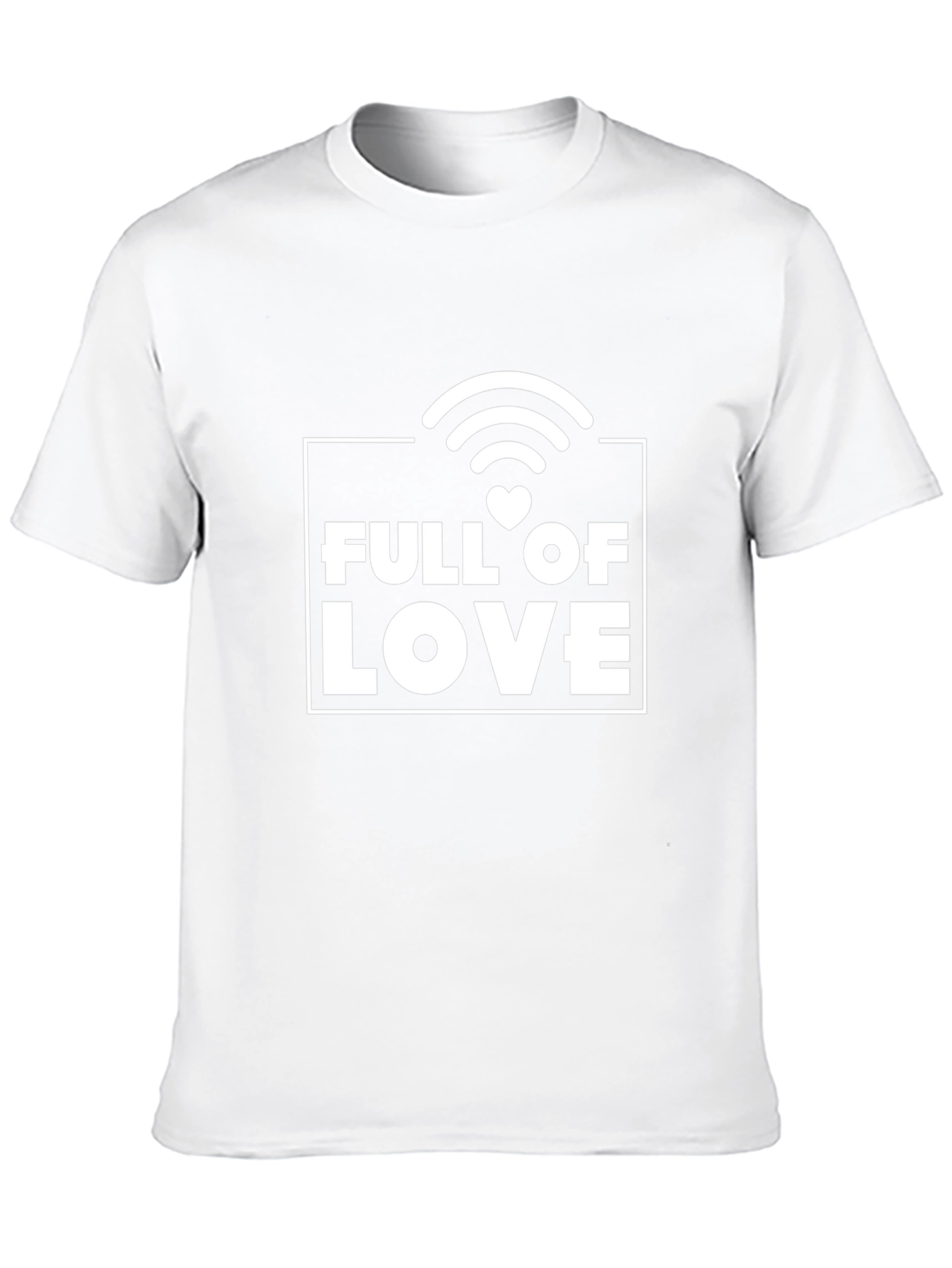 Full of Love Graphic T-Shirt - Stylish Black Tee