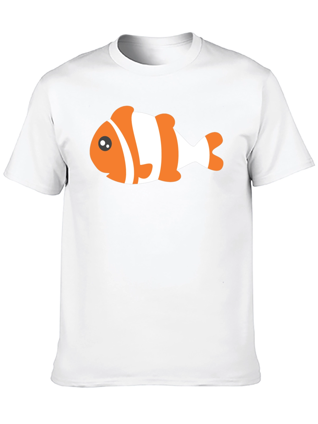 Clown Fish Graphic Tee - Black Cotton T-Shirt