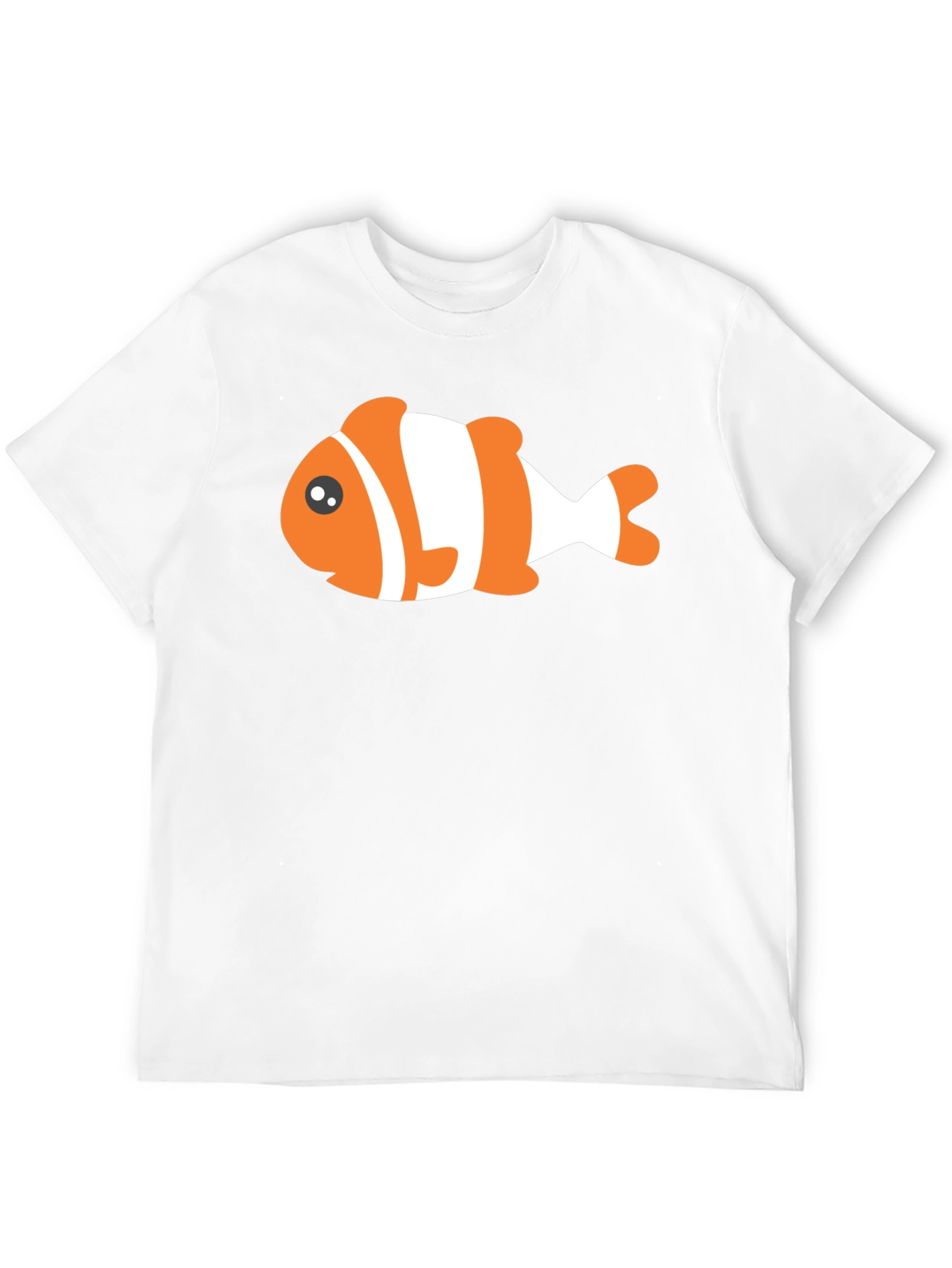 Clown Fish Graphic Tee - Black Cotton T-Shirt