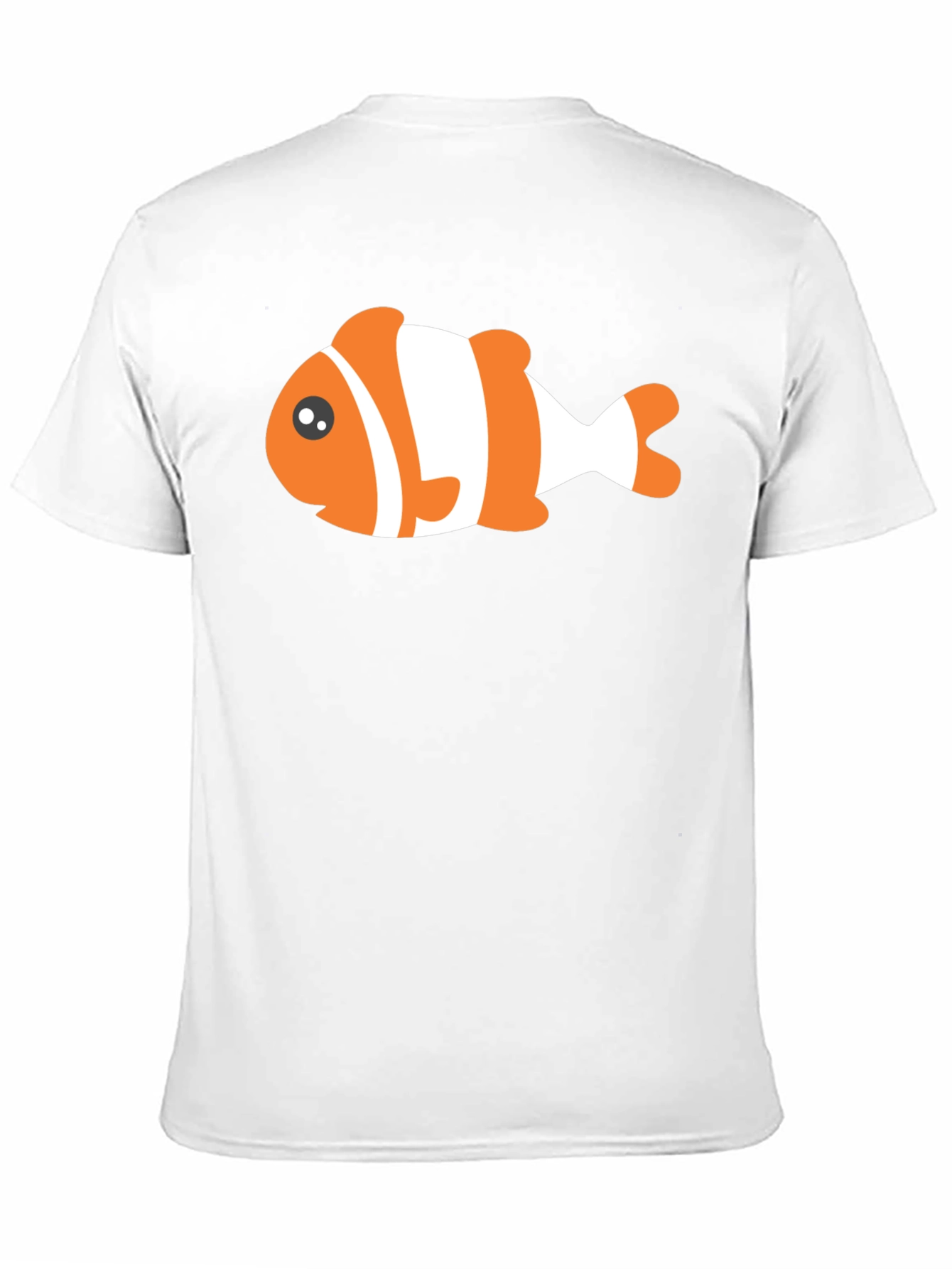 Clown Fish Graphic Tee - Black Cotton T-Shirt
