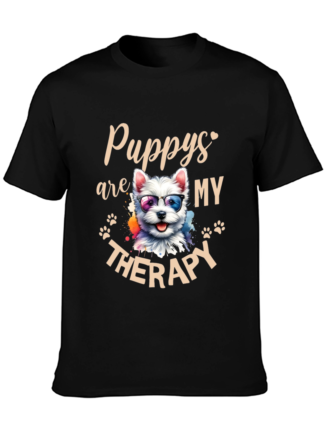 Puppy Therapy T-Shirt - Cute Dog Graphic Tee