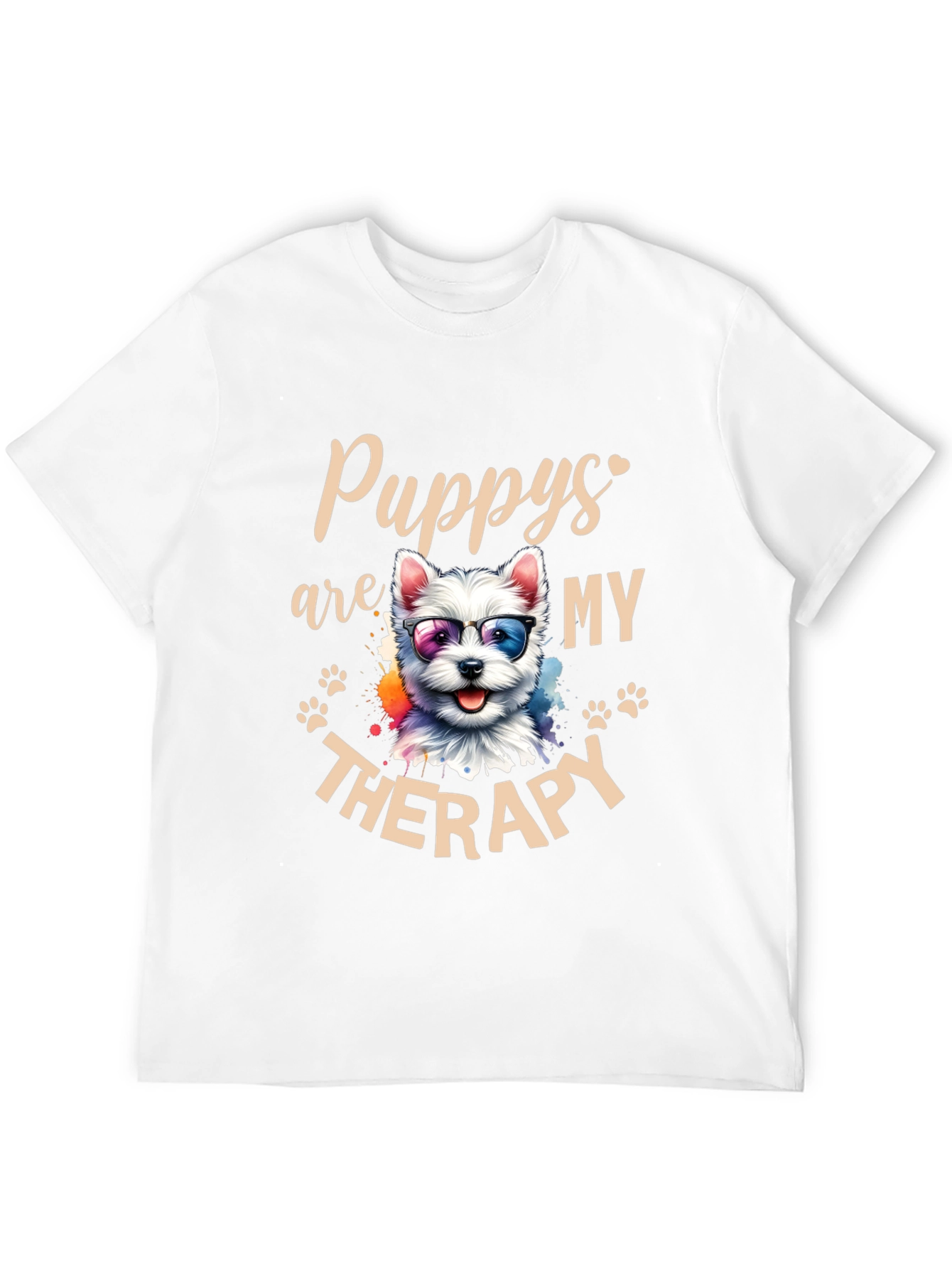 Puppy Therapy T-Shirt - Cute Dog Graphic Tee