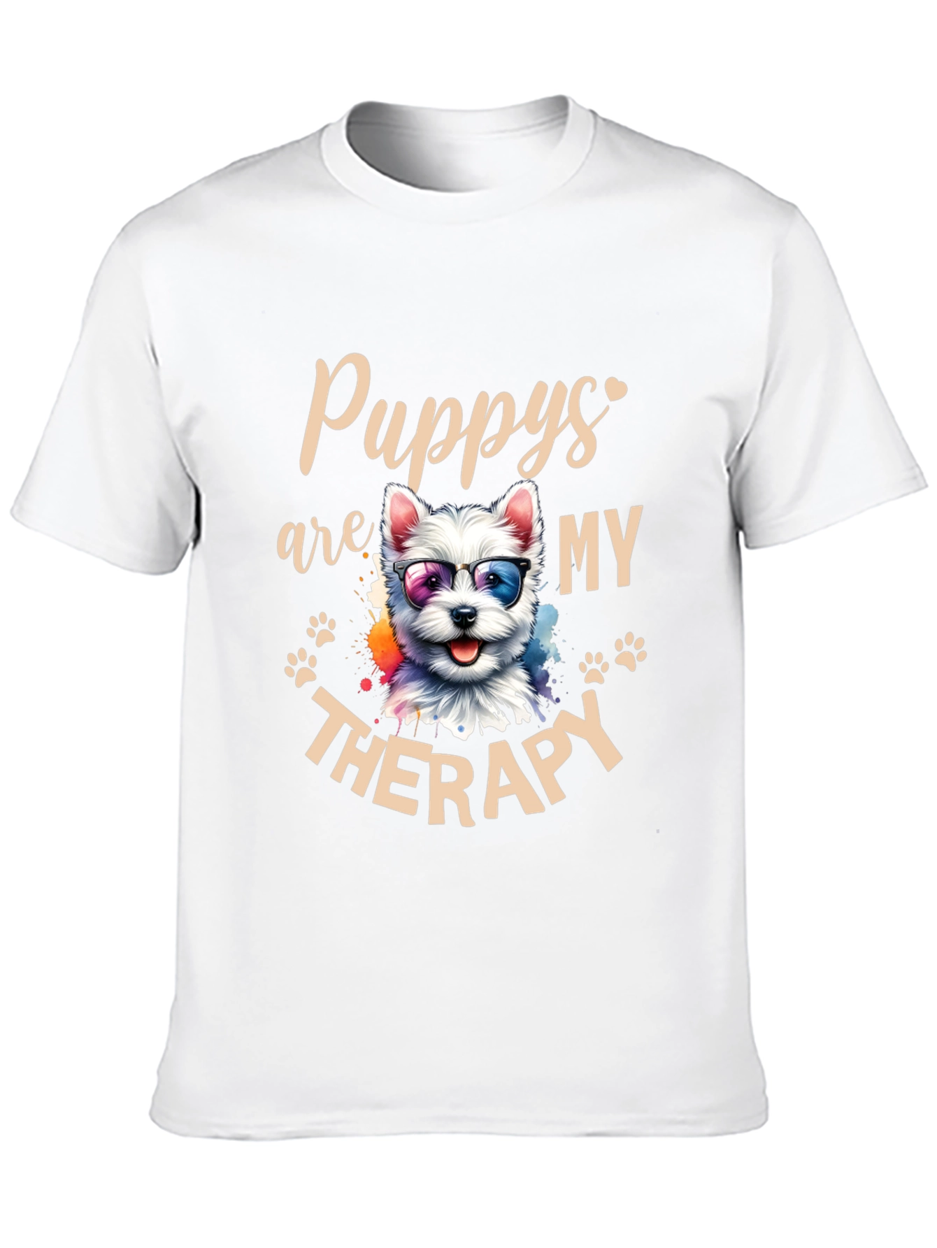 Puppy Therapy T-Shirt - Cute Dog Graphic Tee