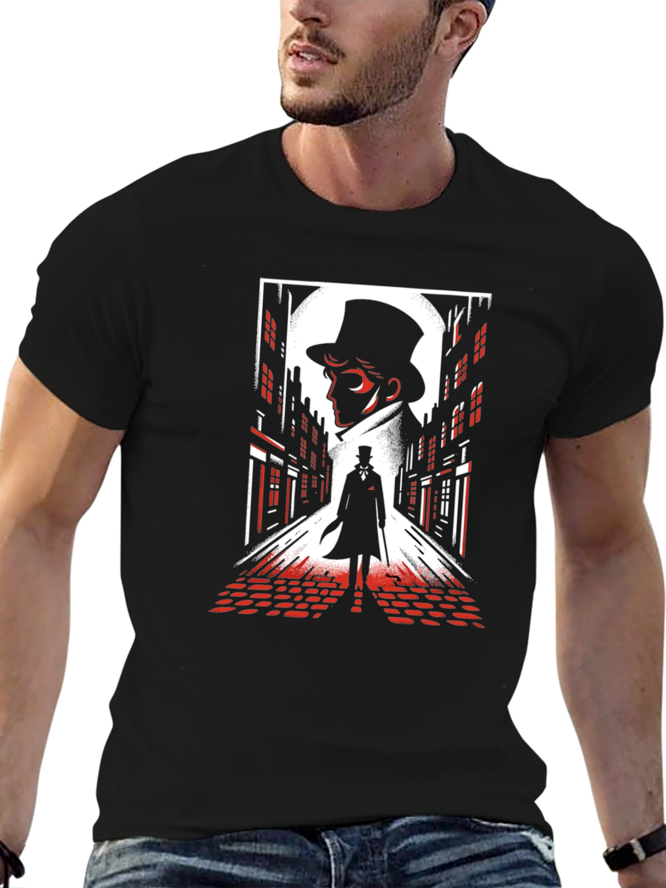 Jack the Ripper Graphic Tee - Mens Black T-Shirt