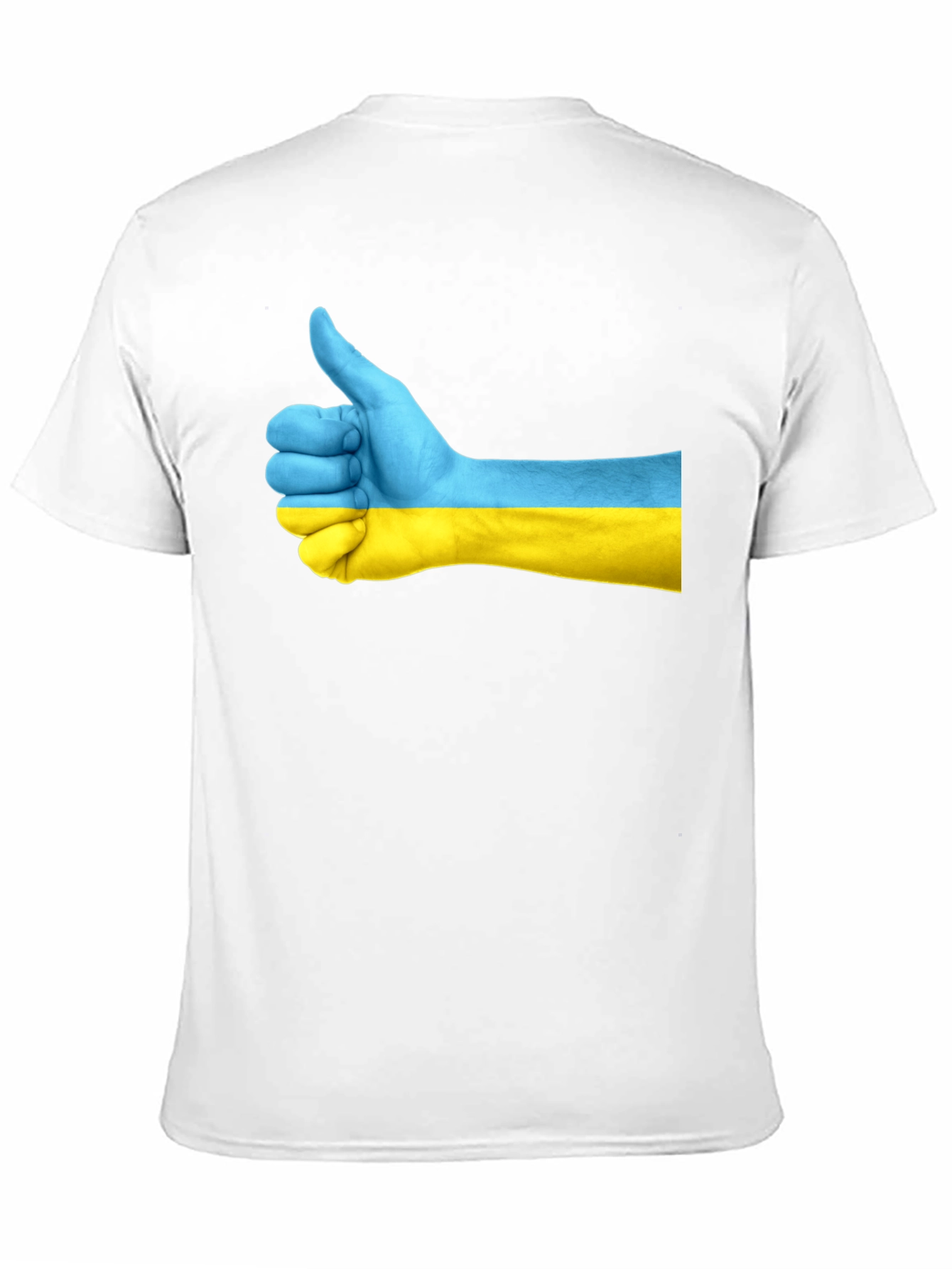 Ukraine Thumbs Up Graphic Tee - Black