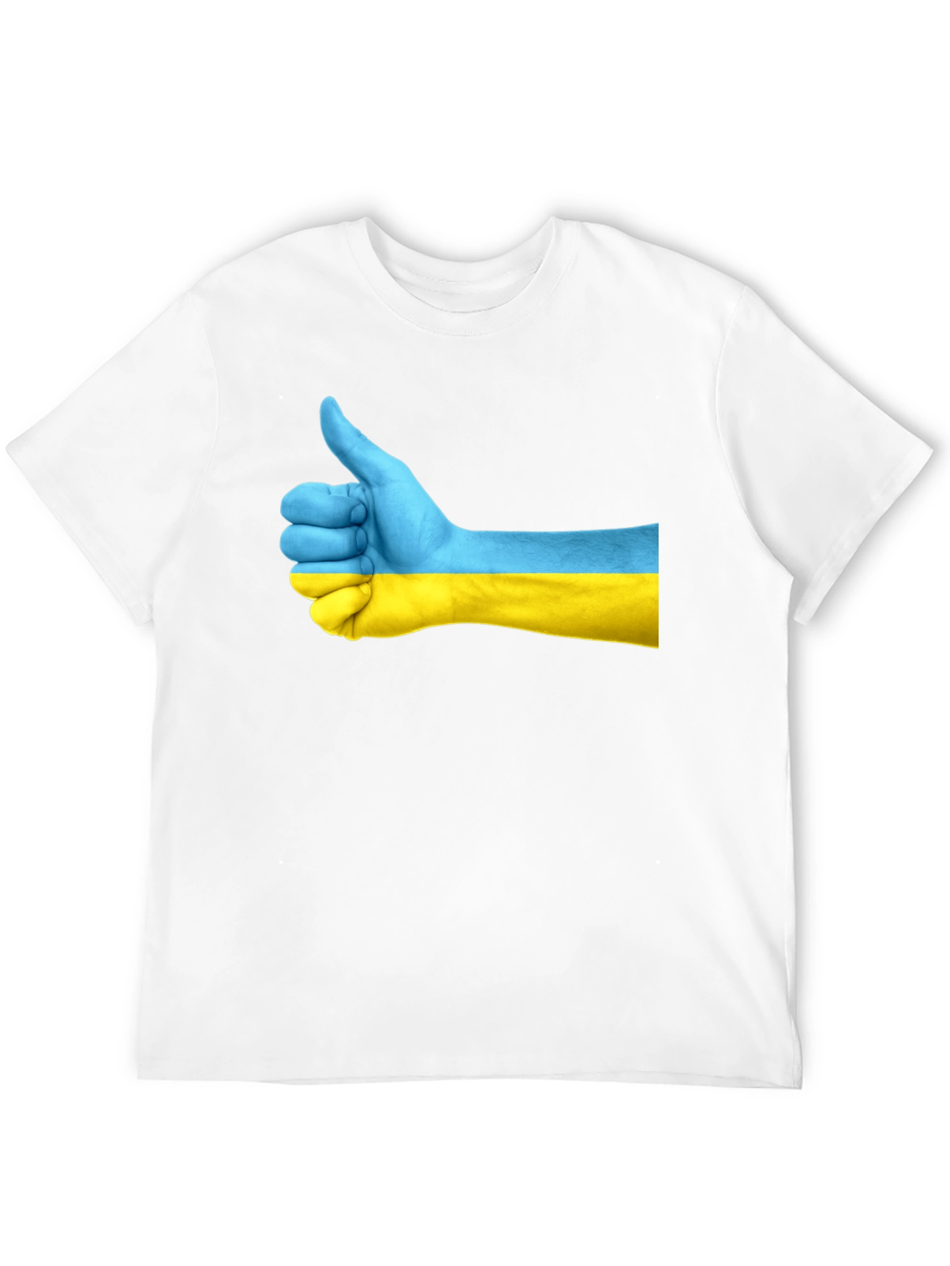 Ukraine Thumbs Up Graphic Tee - Black