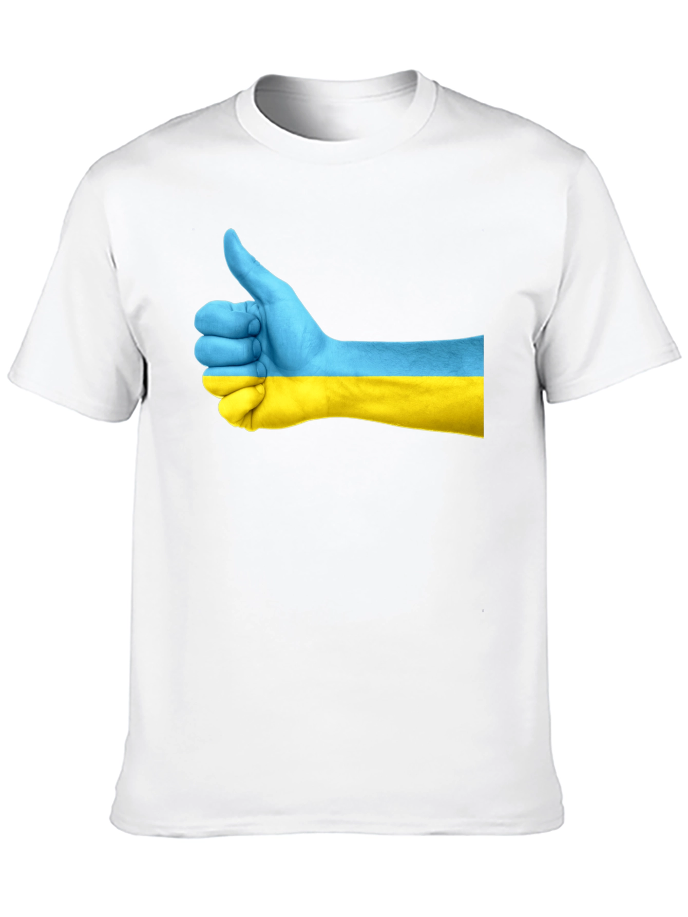 Ukraine Thumbs Up Graphic Tee - Black