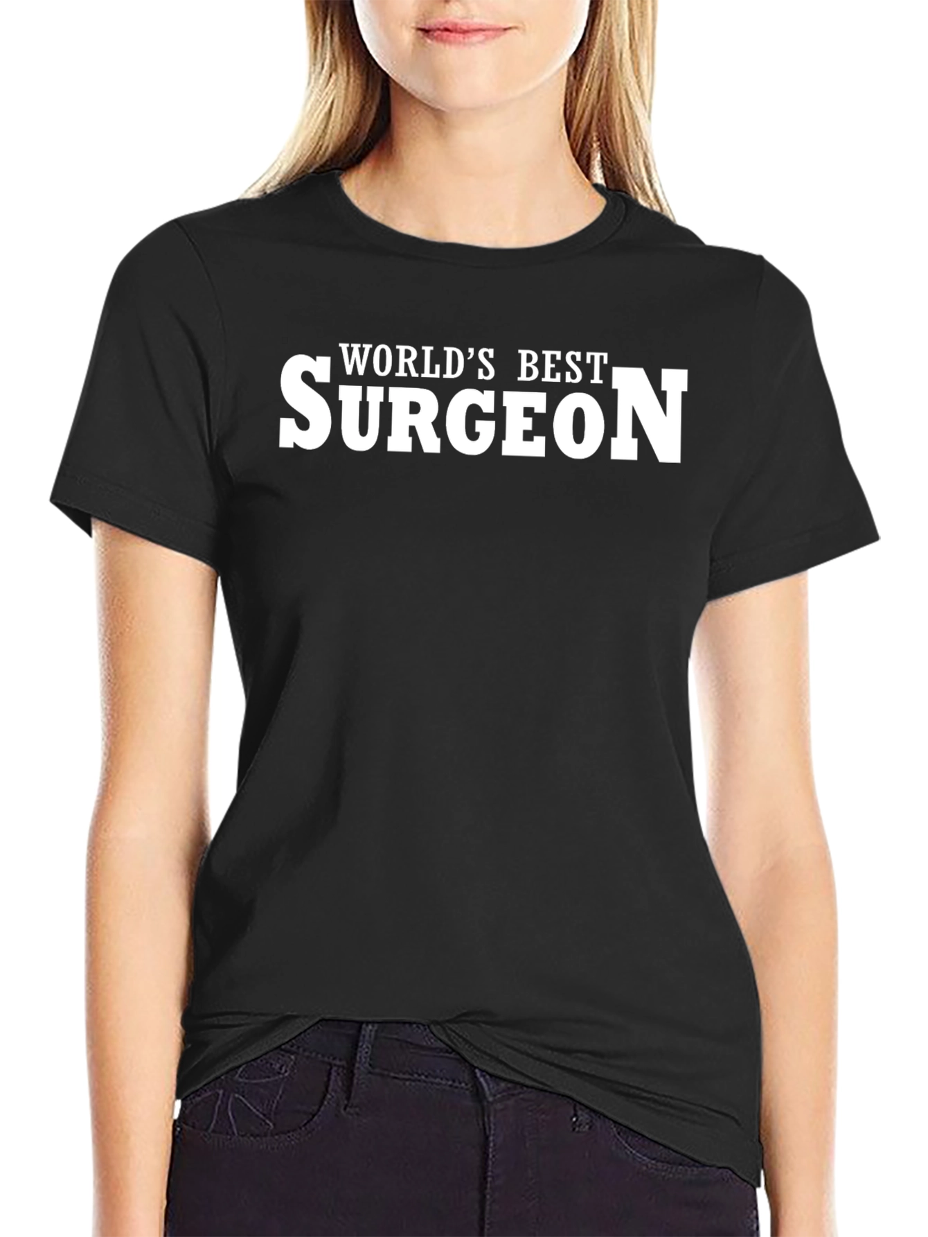 Worlds Best Surgeon T-Shirt - Black Cotton Tee