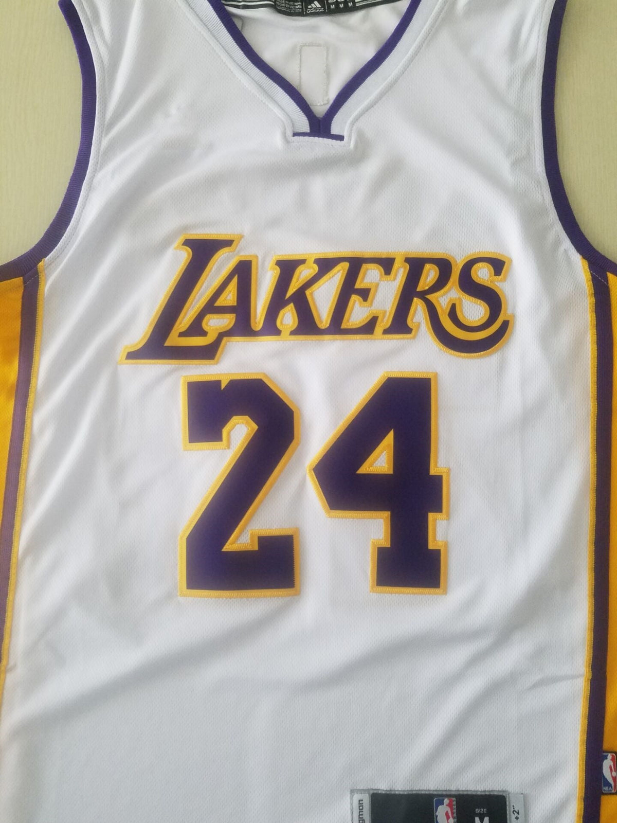 Men's Los Angeles Lakers Kobe Bryant #24 White Swingman Player Jerseys