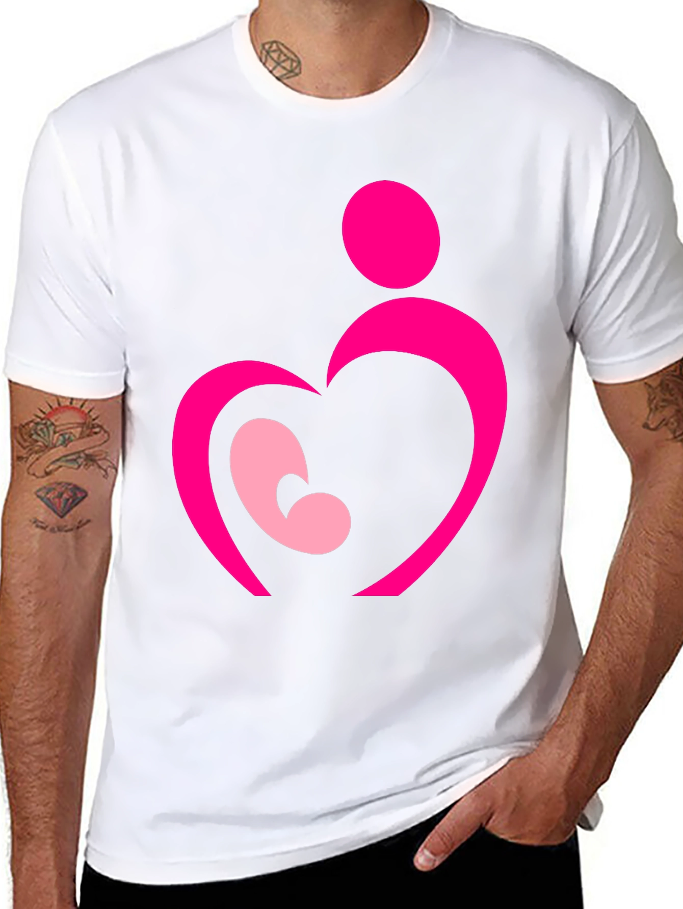 Mother & Child Heart Graphic Tee