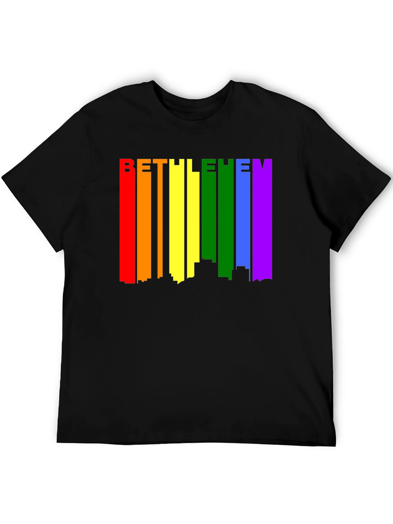 Bethlehem Pride Rainbow Skyline Graphic Tee